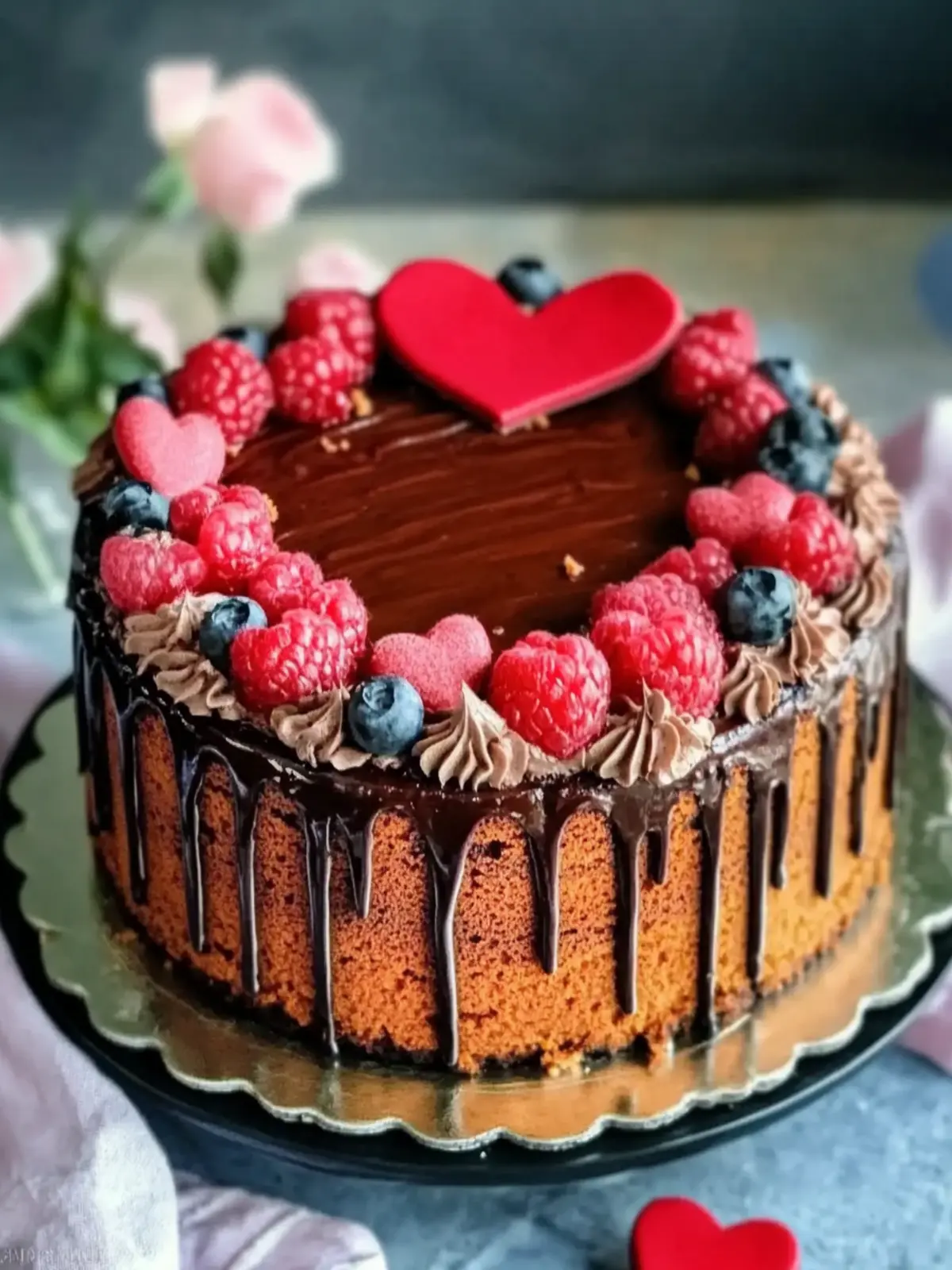 Valentine’s Nutella Cake