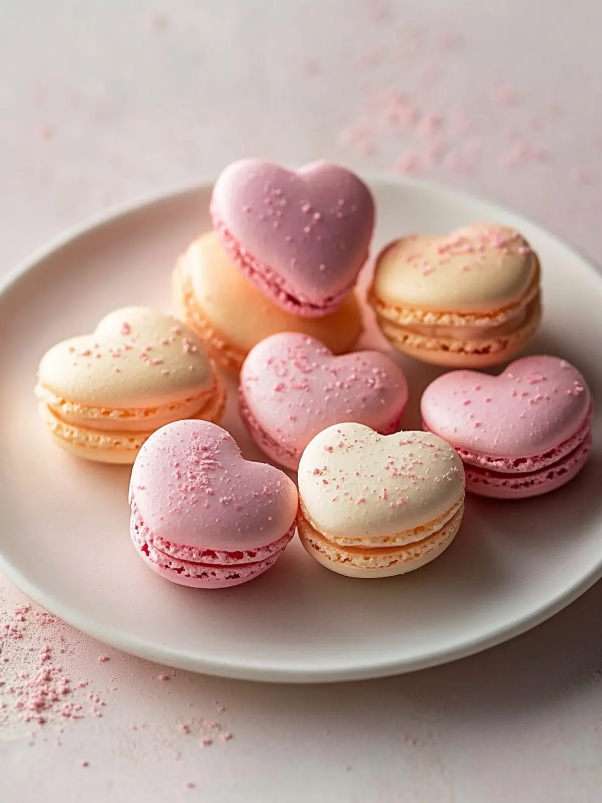 Heart-Shaped Macarons