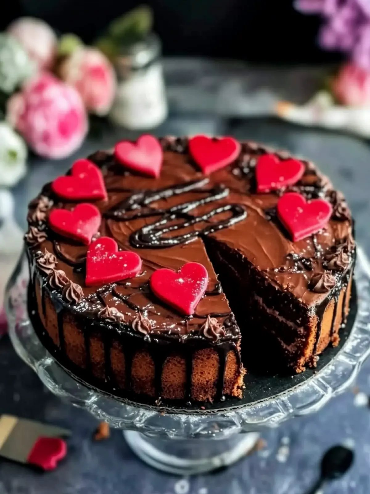 Valentine’s Nutella Cake