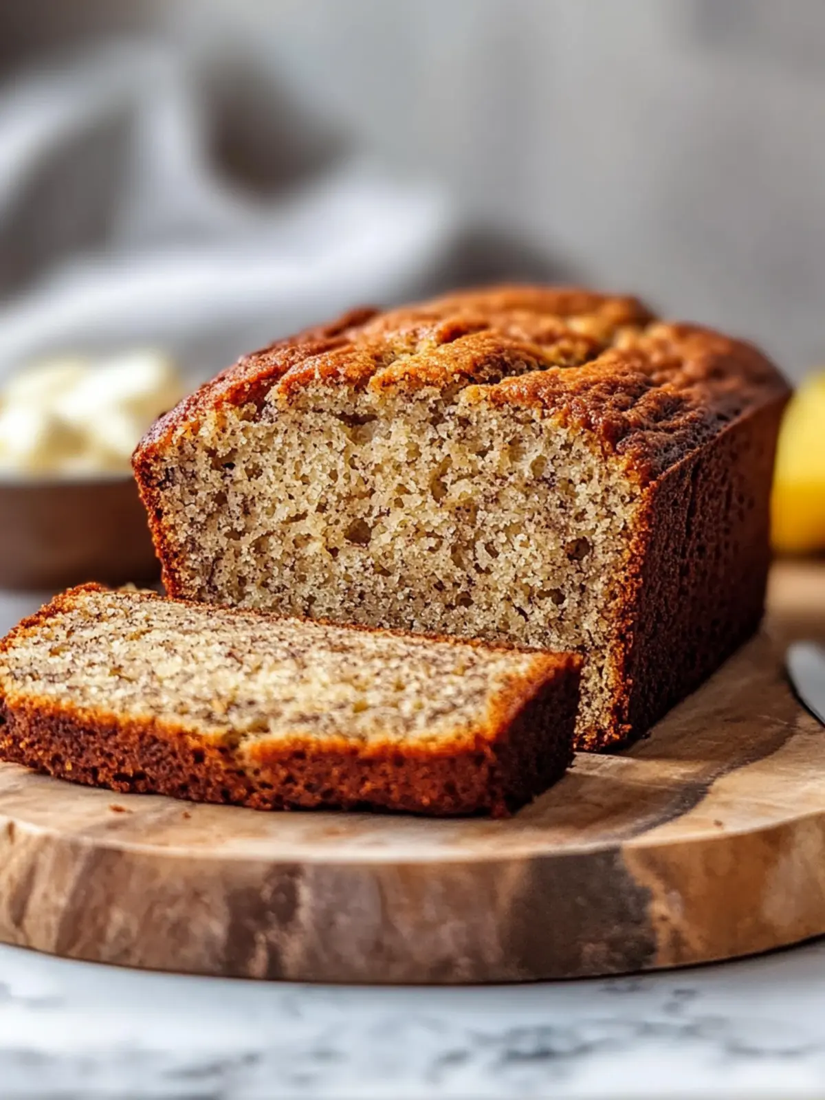 Eggless Banana Bread