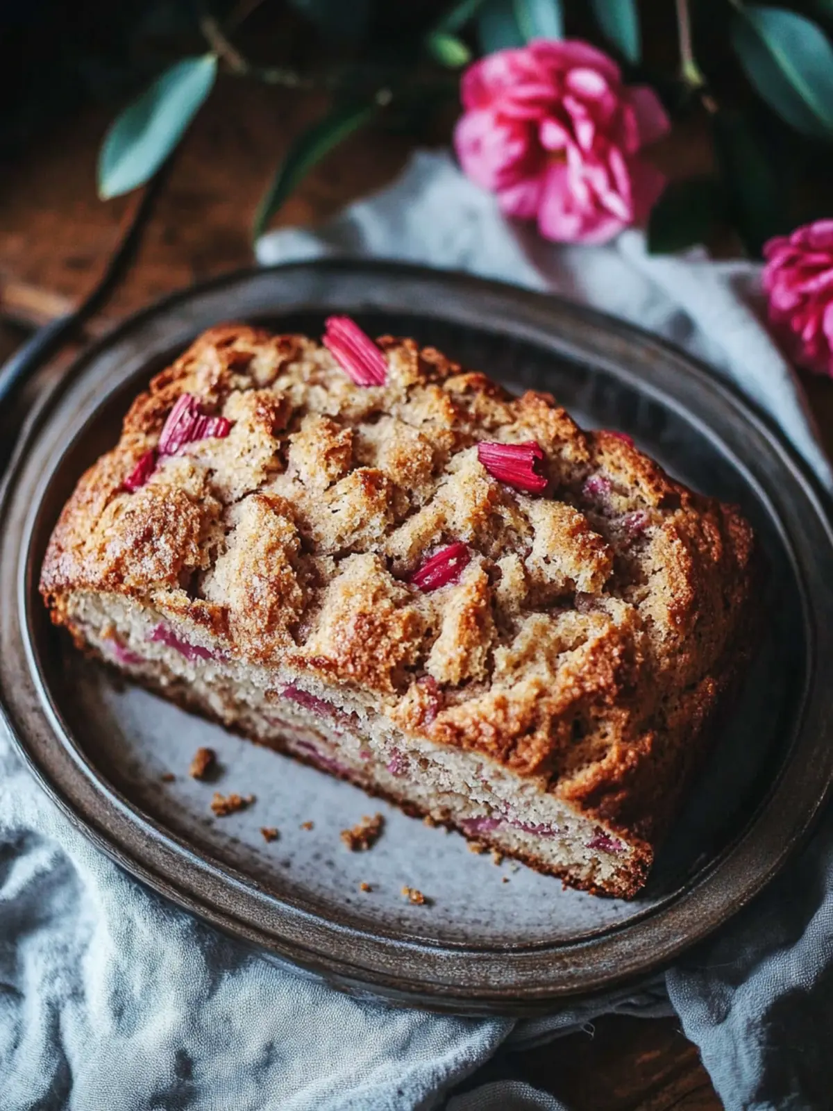 Cinnamon Rhubarb Bread