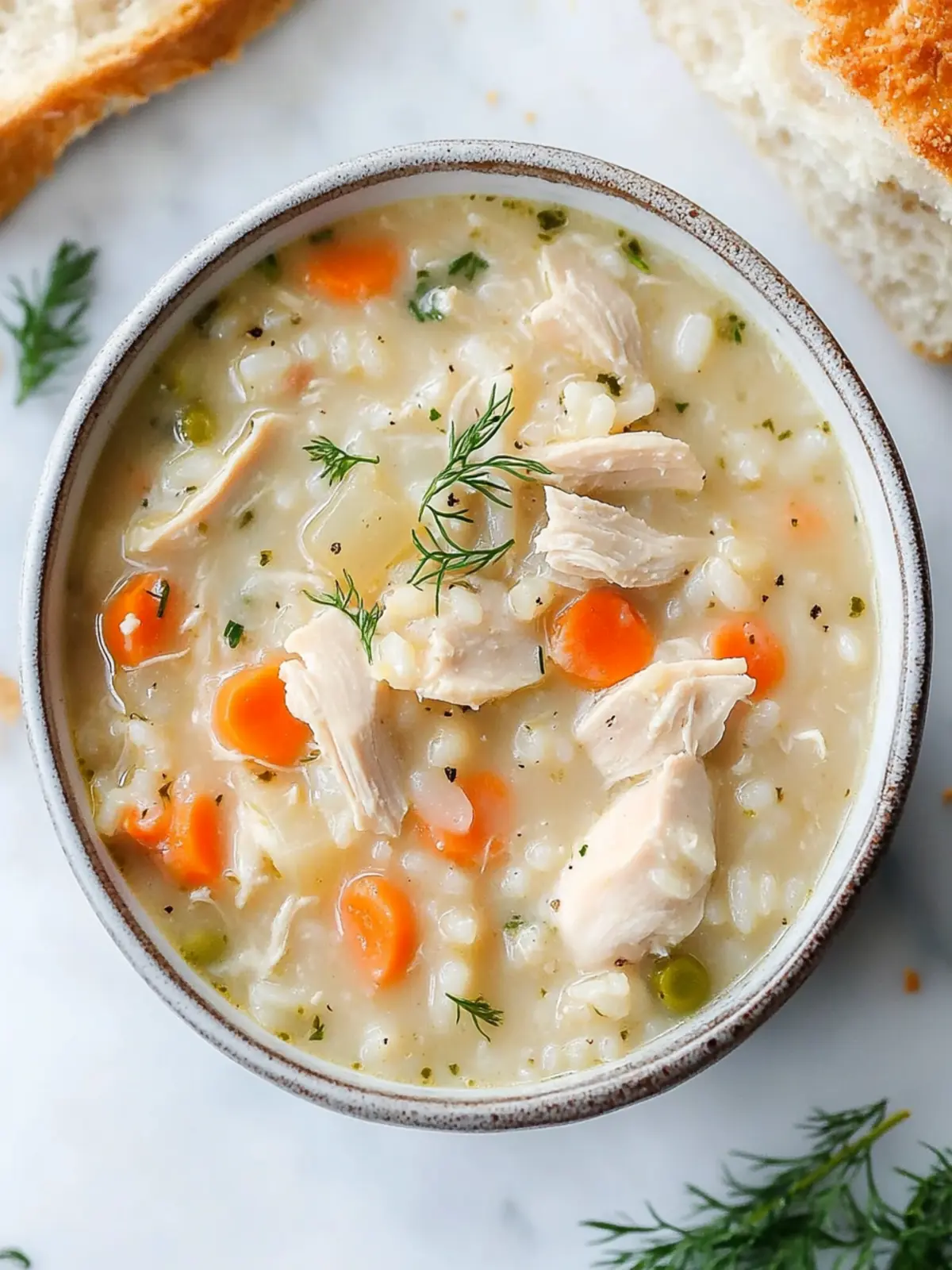 Creamy Chicken and Rice Soup