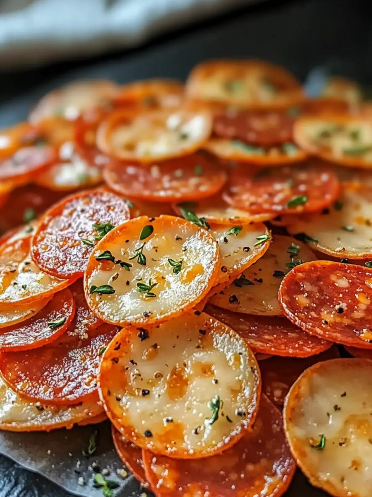 Pepperoni Cheese Crisps