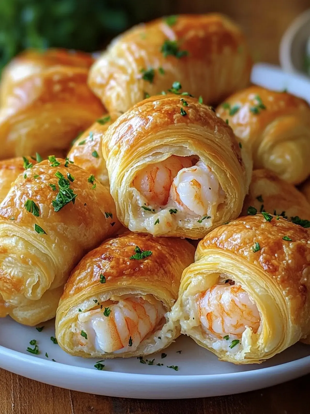 Shrimp And Crab Stuffed Crescent Bombs