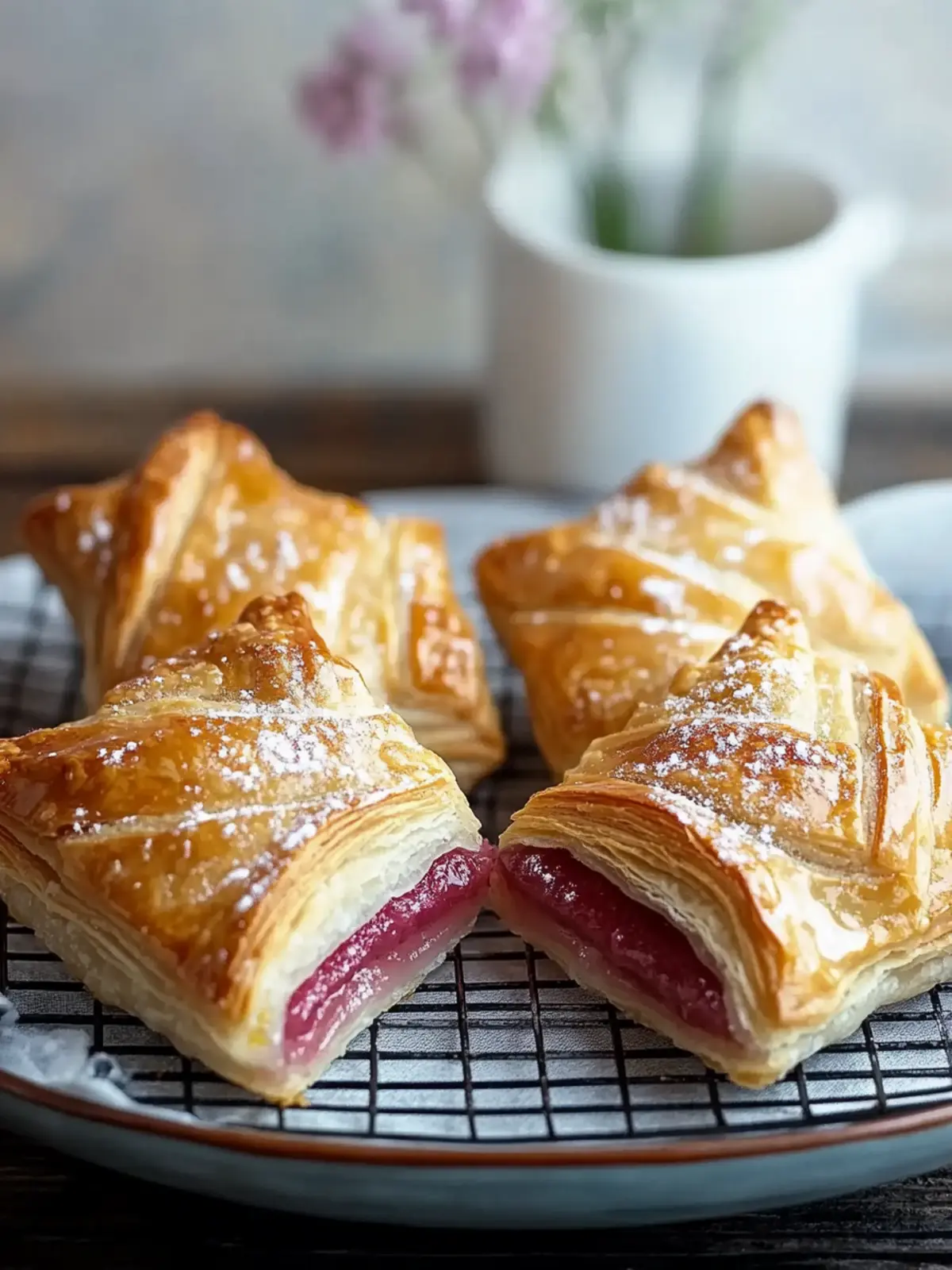 Rhubarb Puff Tart Pockets
