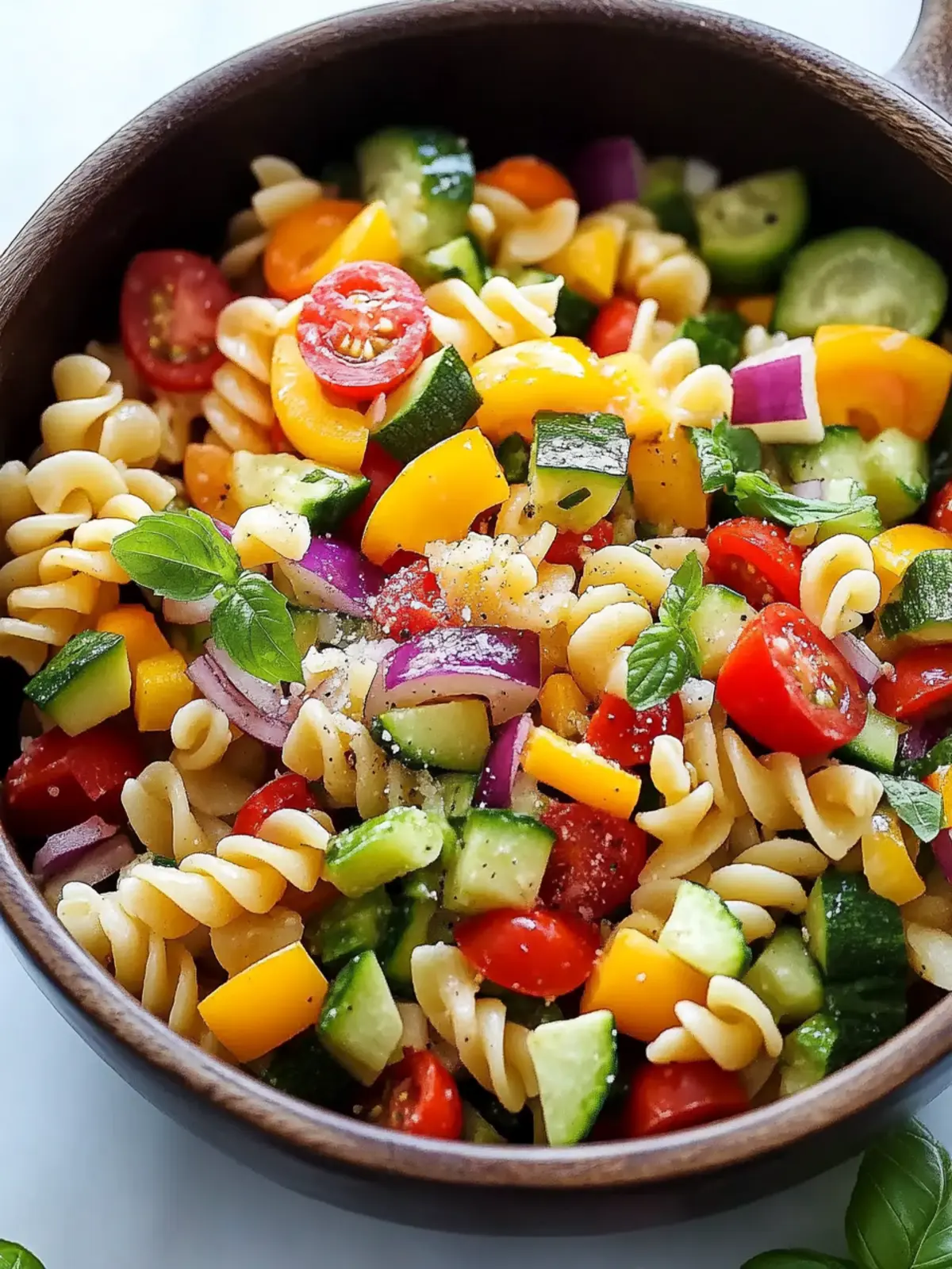 Healthy Veggie Pasta Salad