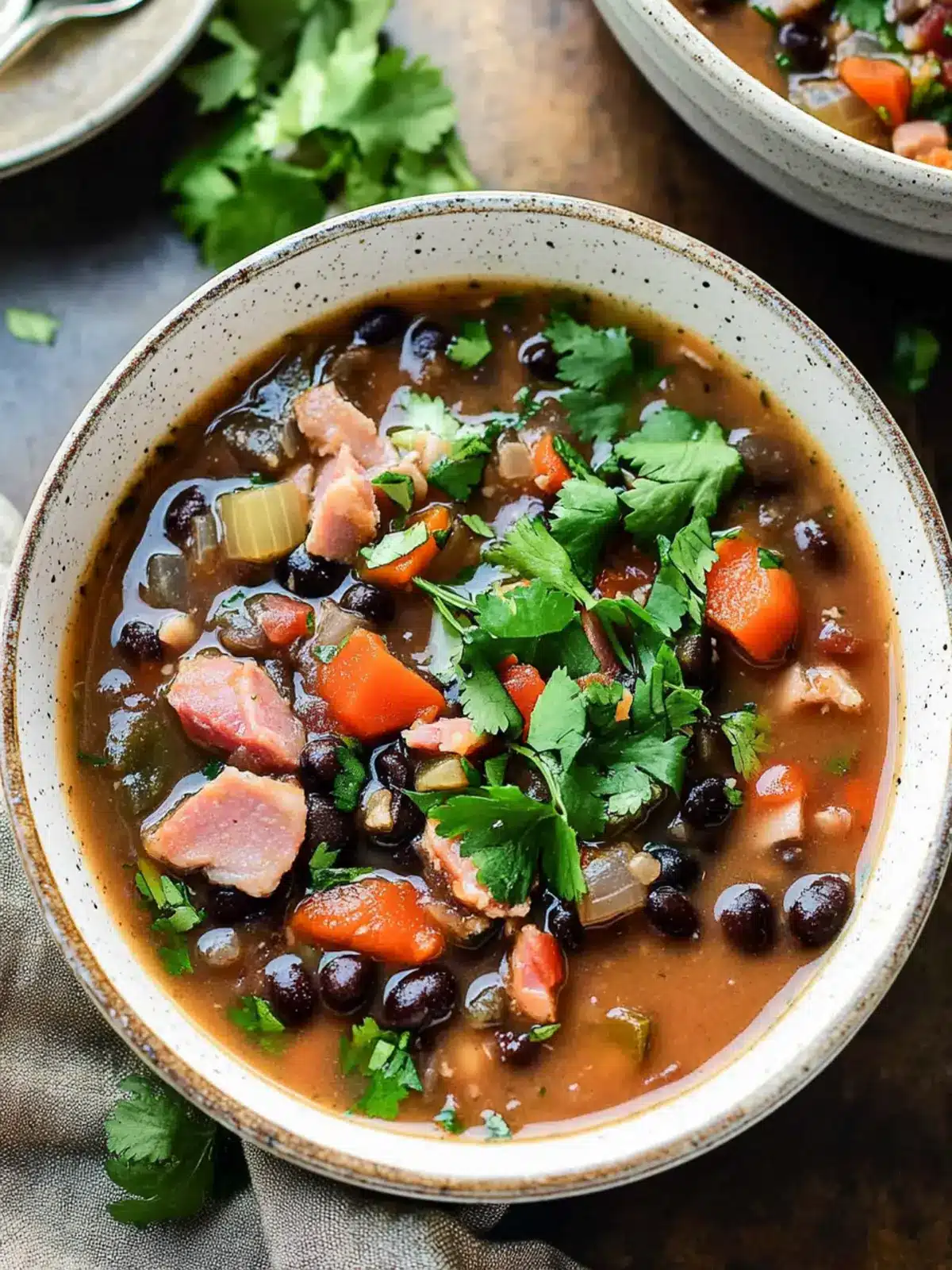 Black Bean and Ham Soup