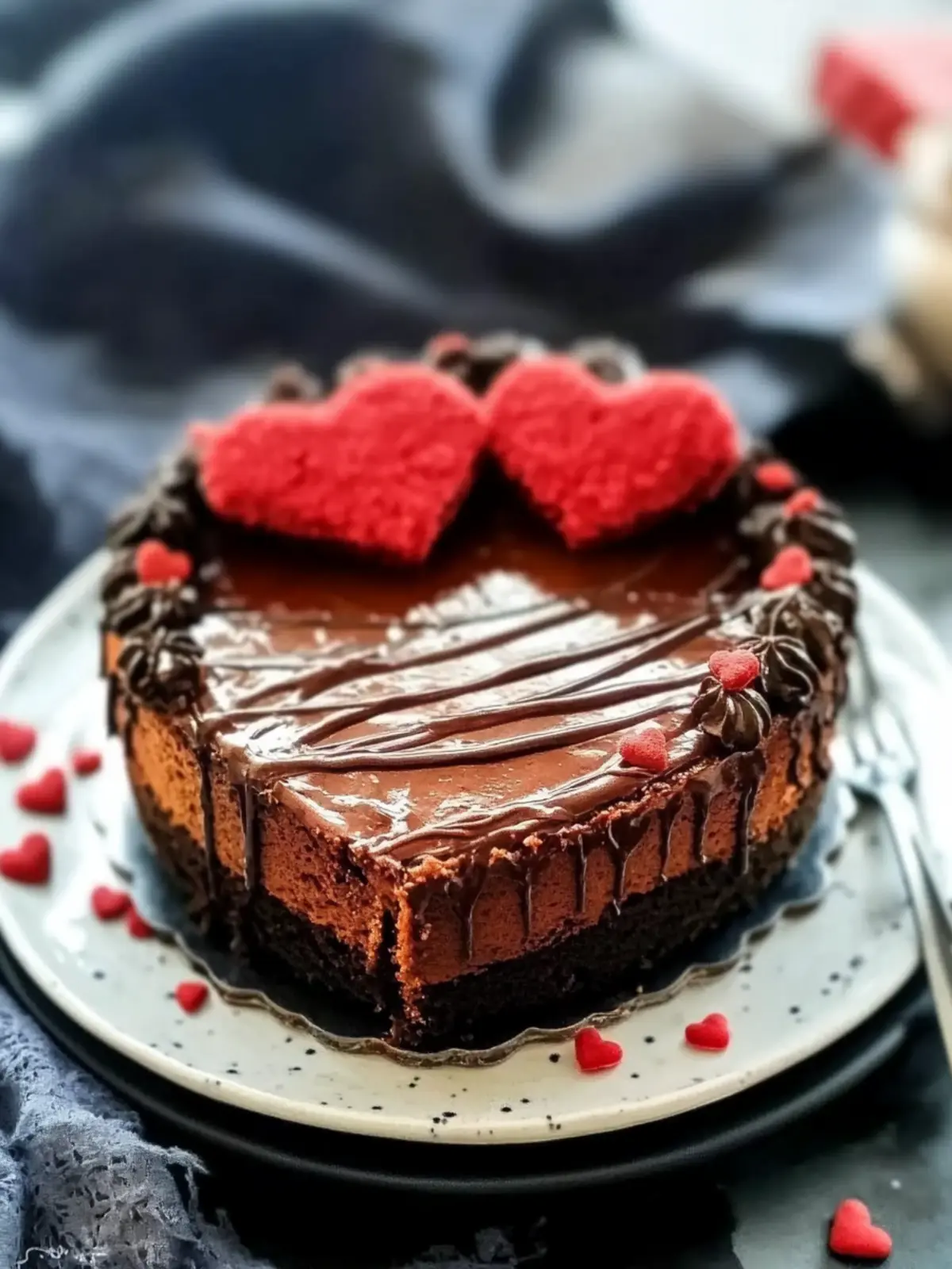 Valentine’s Nutella Cake