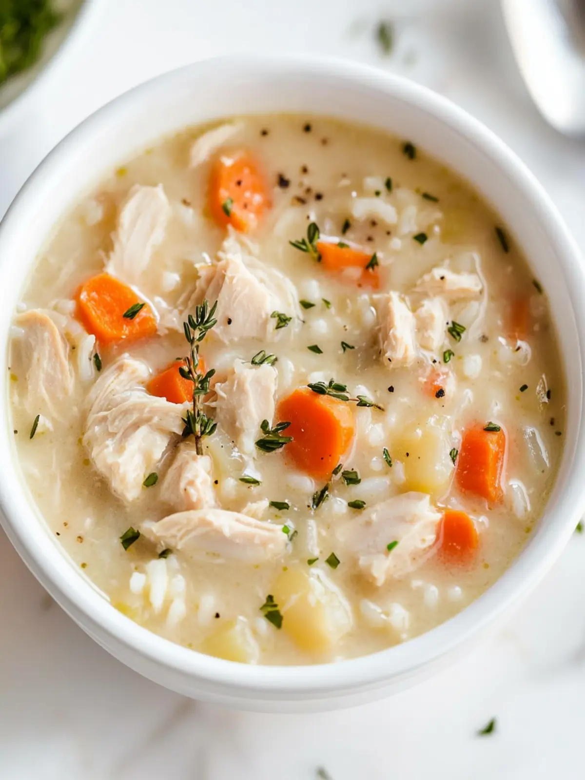 Creamy Chicken and Rice Soup