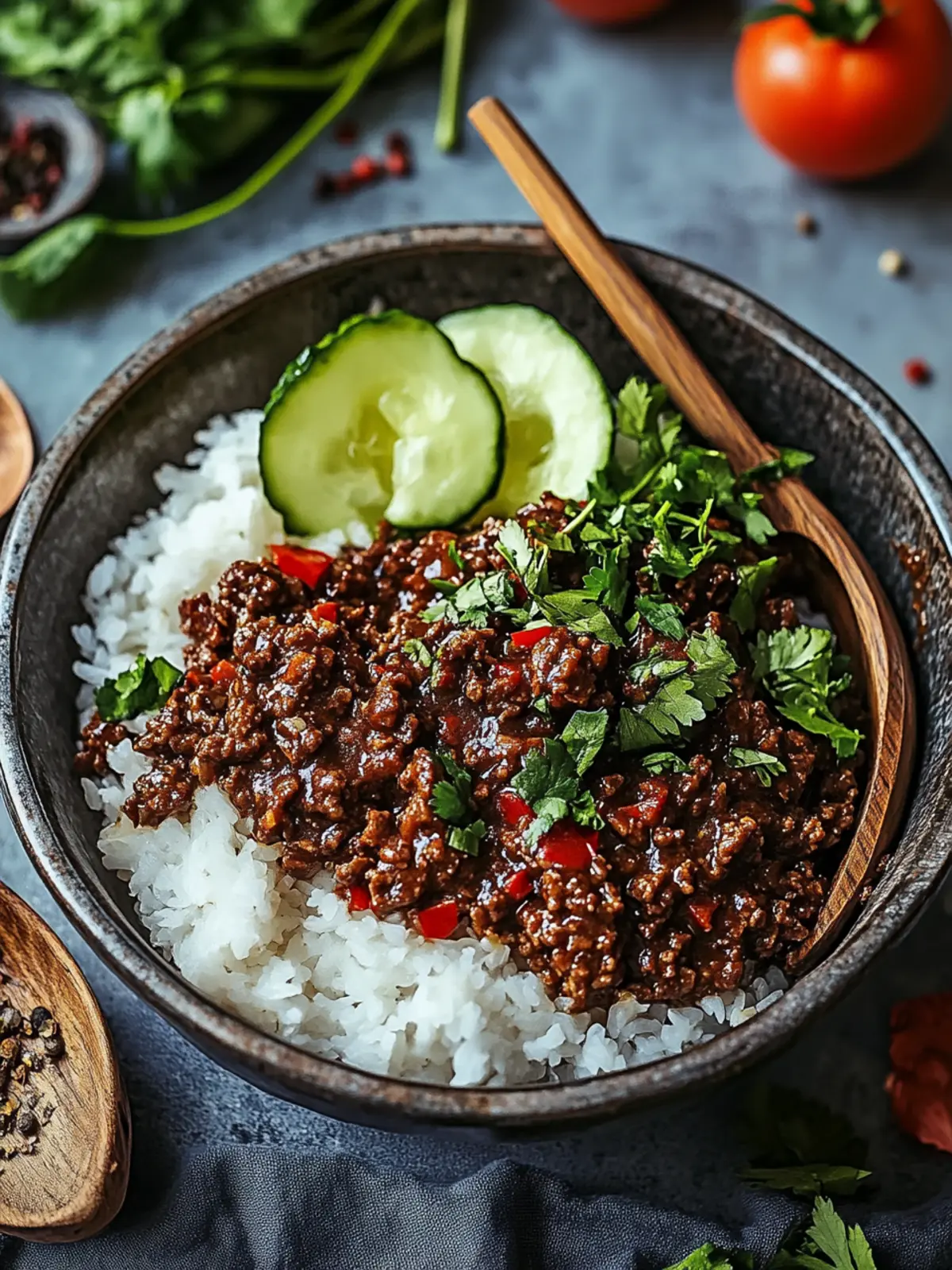 Sticky Ginger Beef Mince