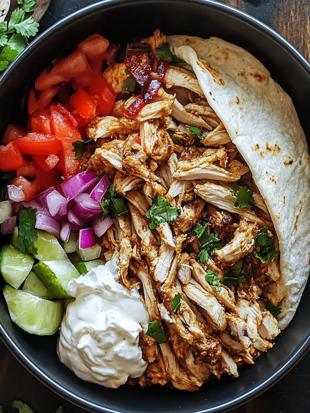 Slow Cooker Chicken Shawarma