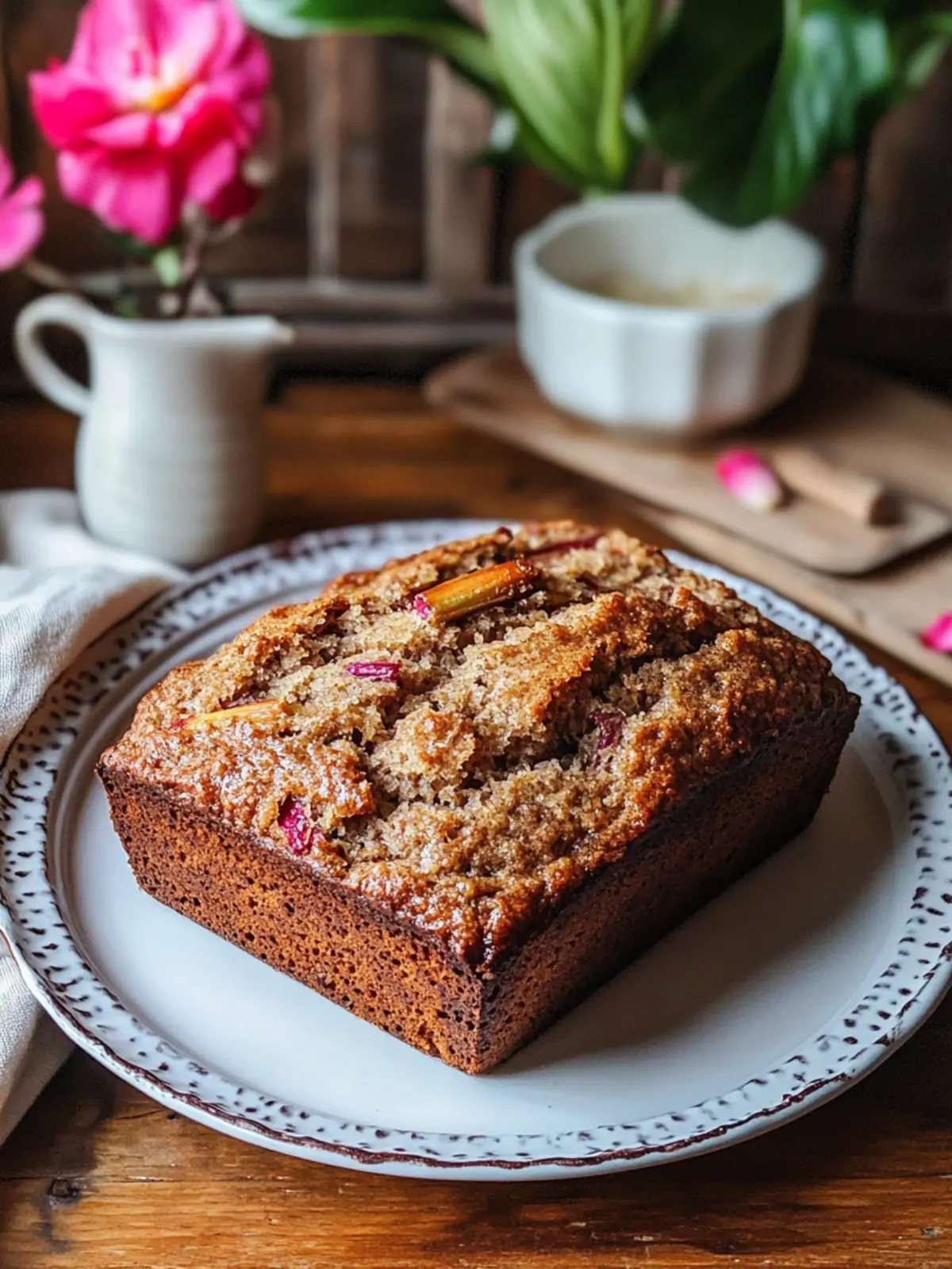 Cinnamon Rhubarb Bread