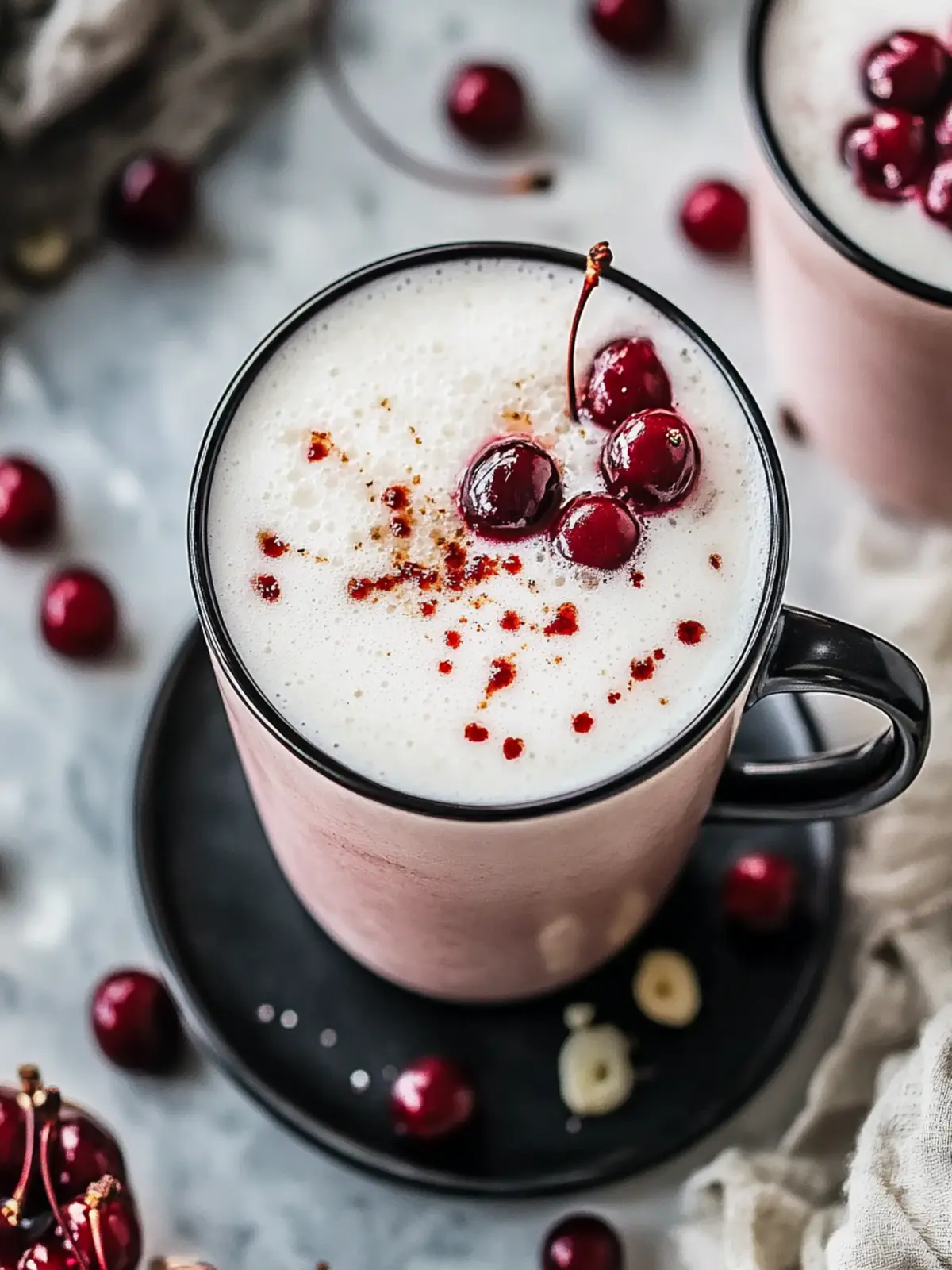 Cherry Vanilla Tea Latte