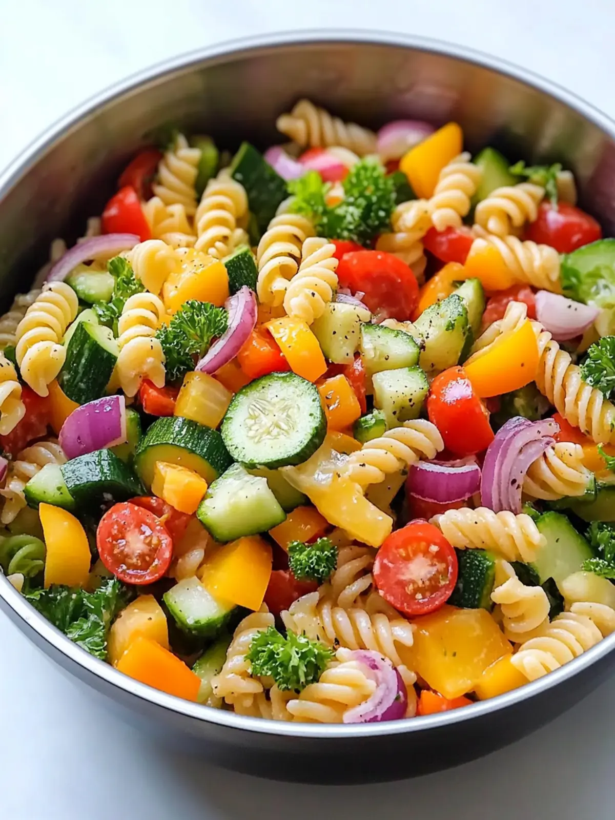 Healthy Veggie Pasta Salad