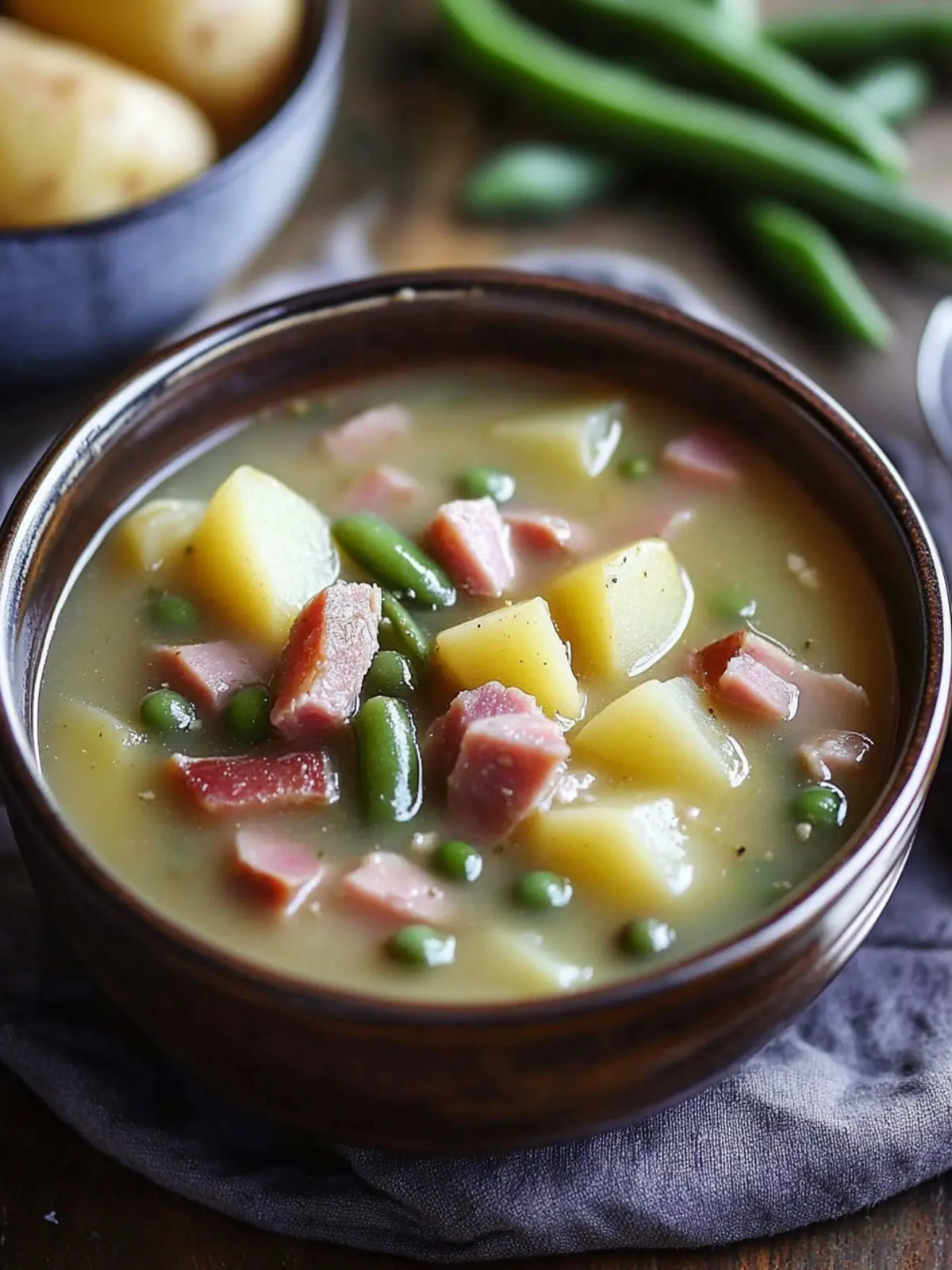 Ham, Potato, and Green Bean Soup