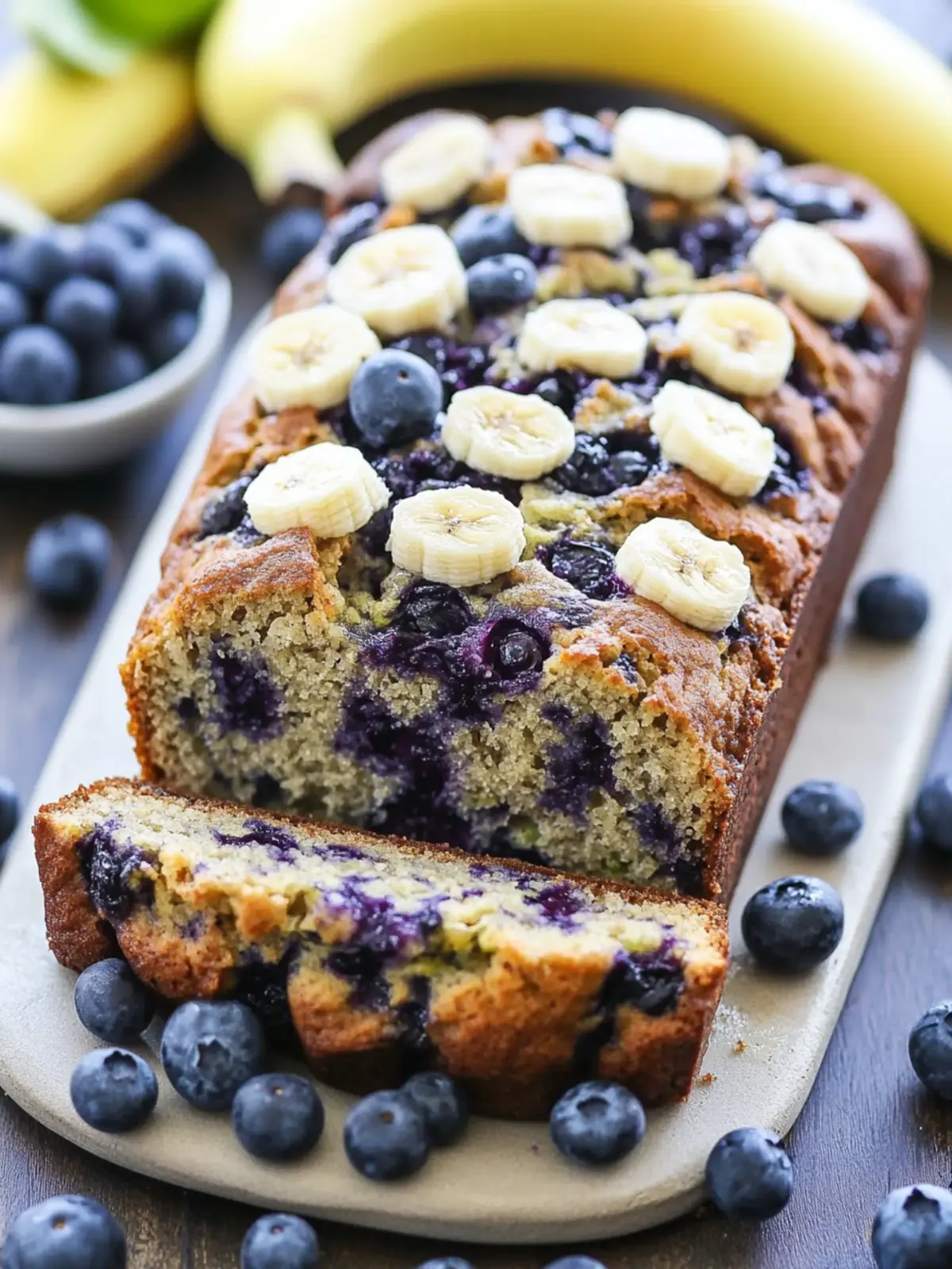 Blueberry Banana Zucchini Bread