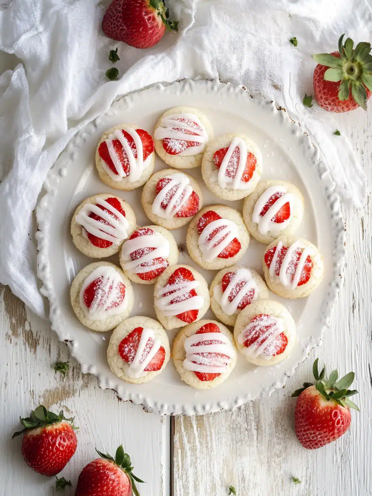 Strawberry Kiss Cookies