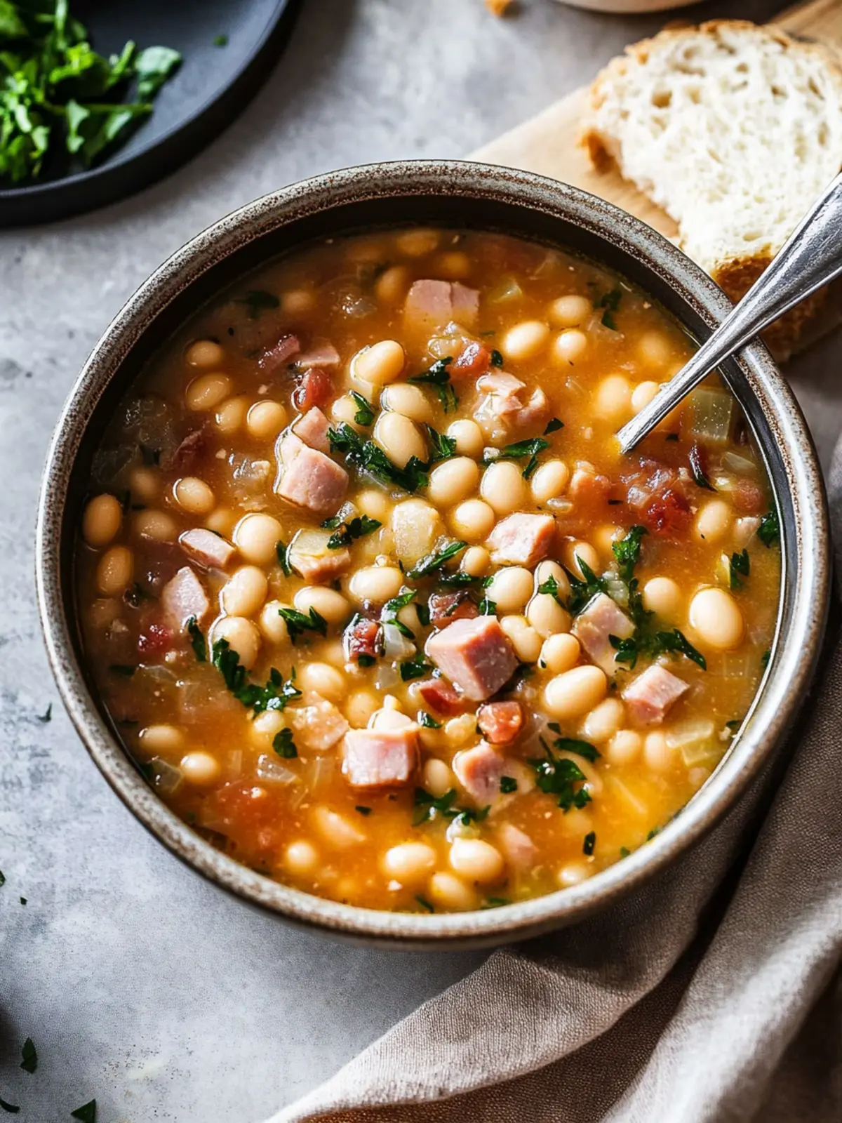 Ham and Cannellini Bean Soup