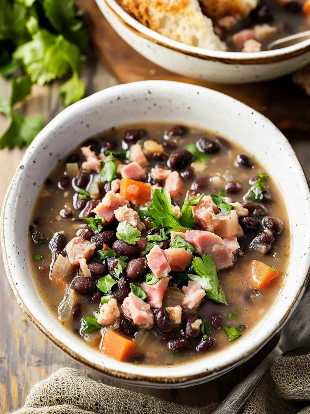 Black Bean and Ham Soup