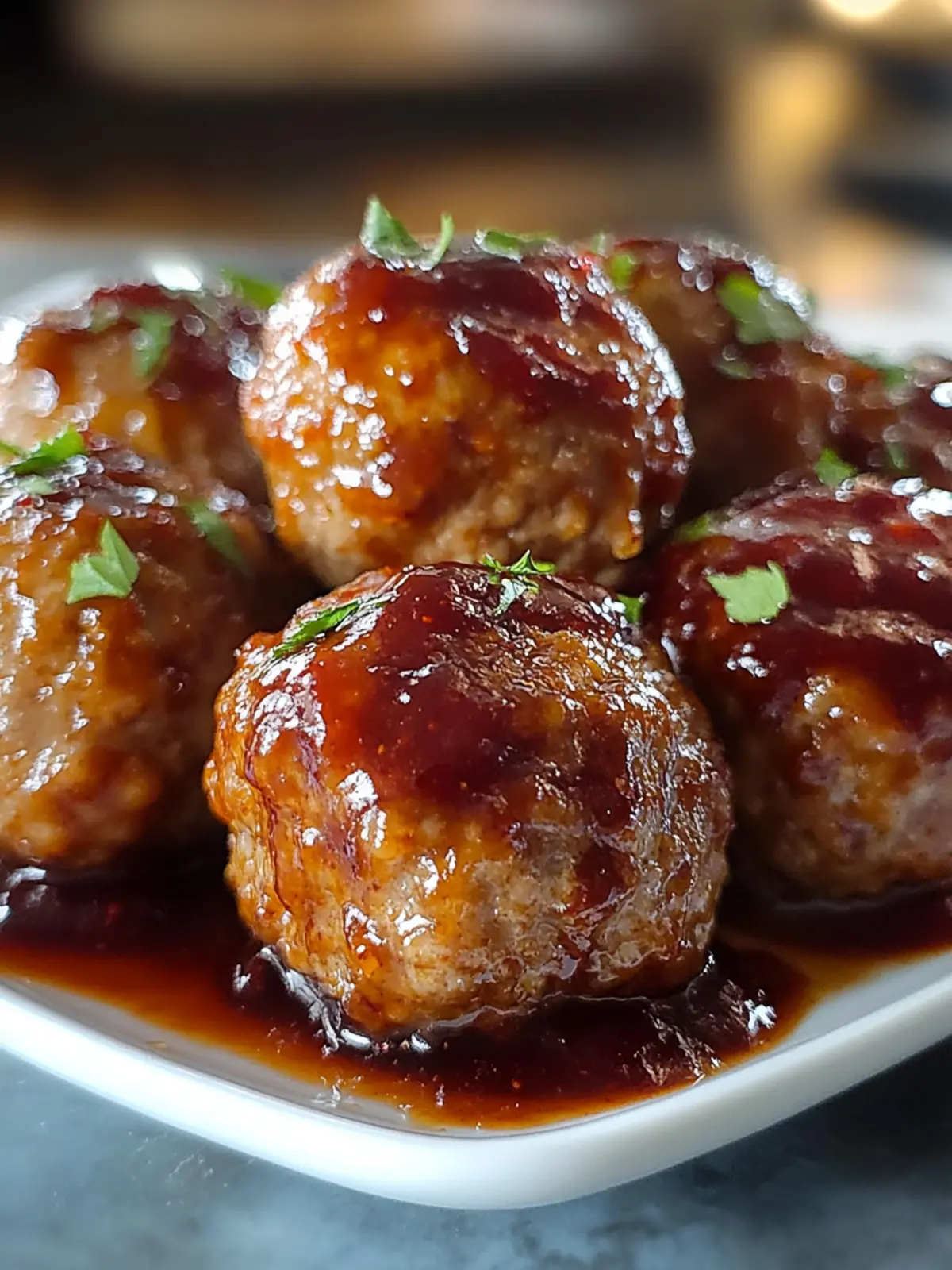 Cranberry BBQ Crockpot Meatballs
