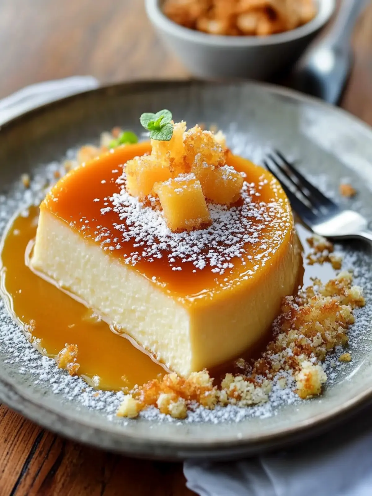 French Antilles Coconut Flan
