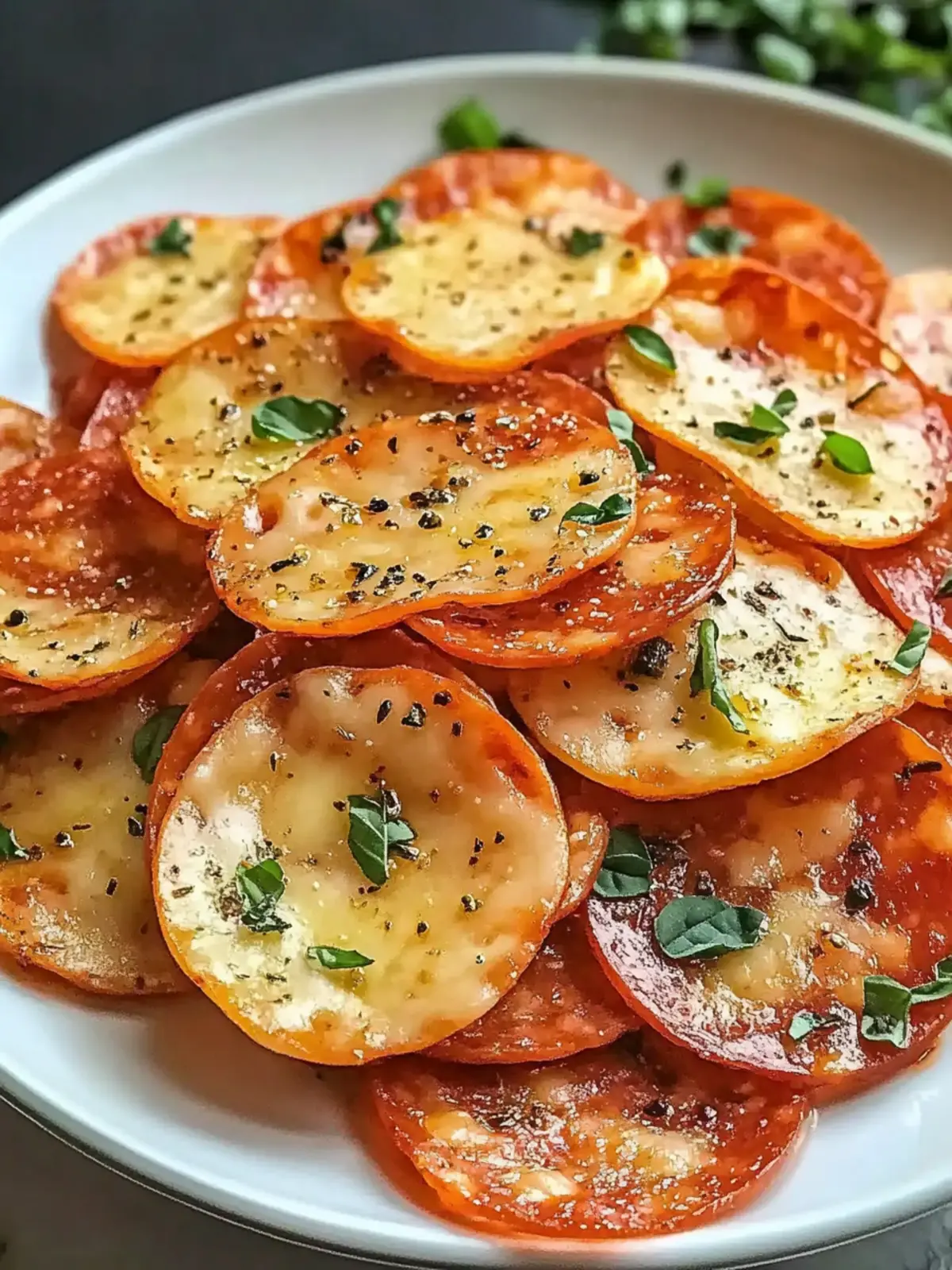 Pepperoni Cheese Crisps
