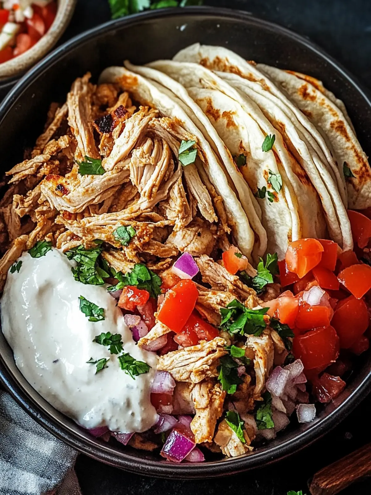 Slow Cooker Chicken Shawarma