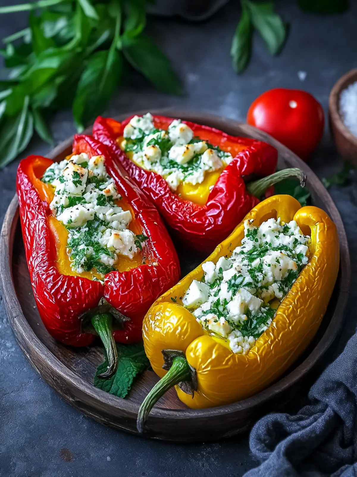 Feta Stuffed Peppers