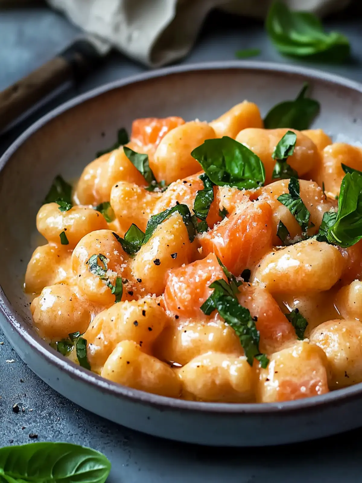 Juicy Smoked Salmon Gnocchi