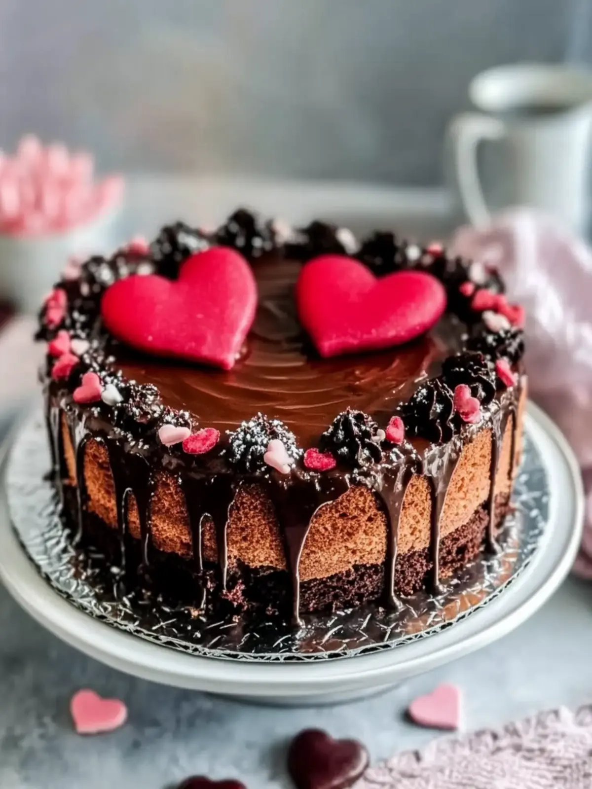 Valentine’s Nutella Cake