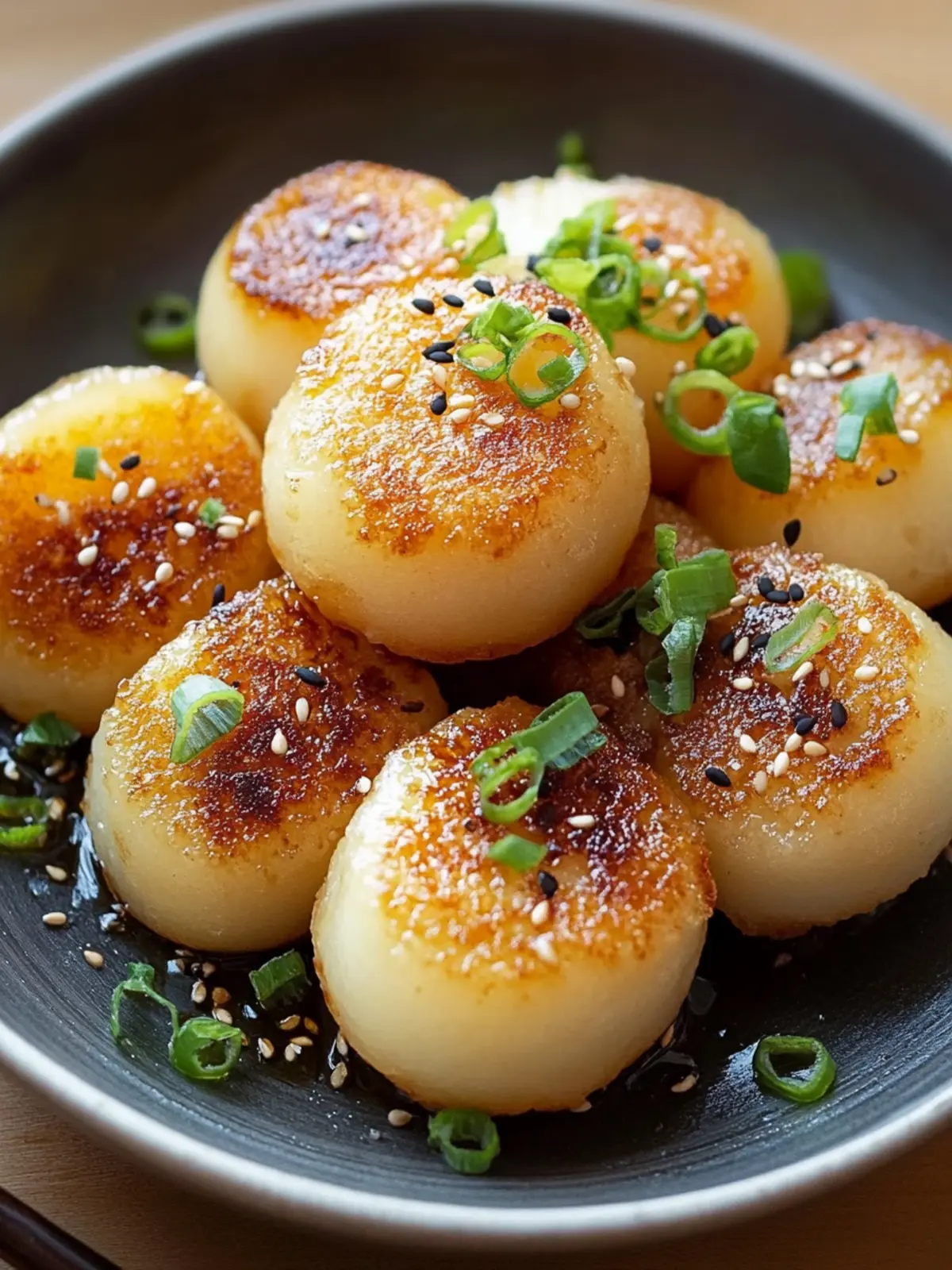 Pan-Fried Japanese Potato Mochi