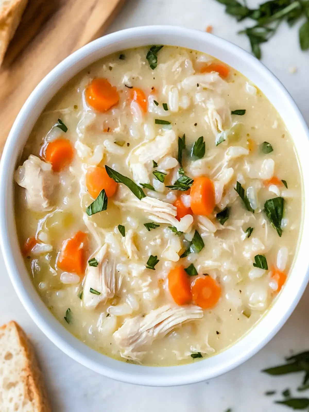 Creamy Chicken and Rice Soup