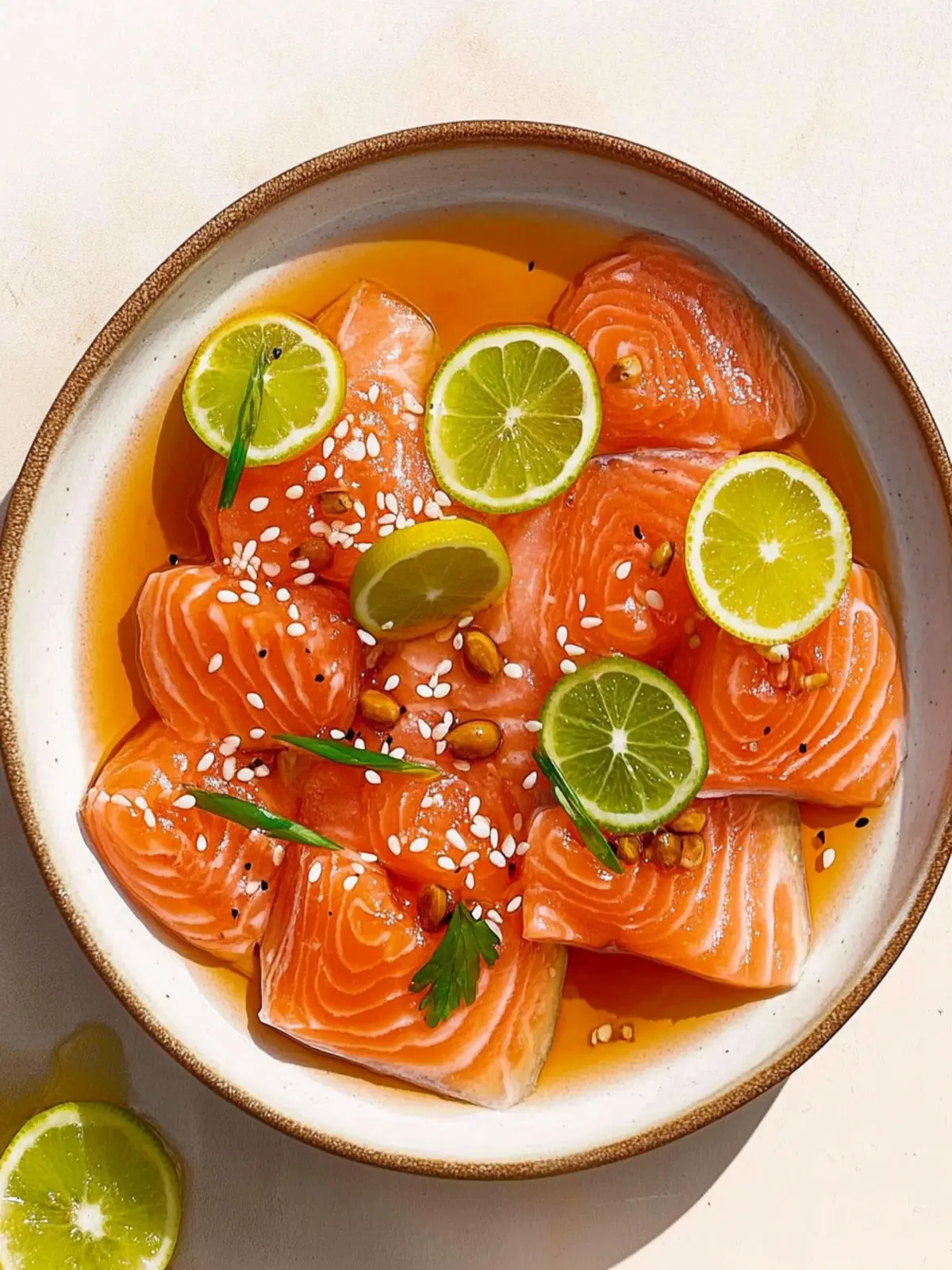 Salmon Crudo with Citrus Soy