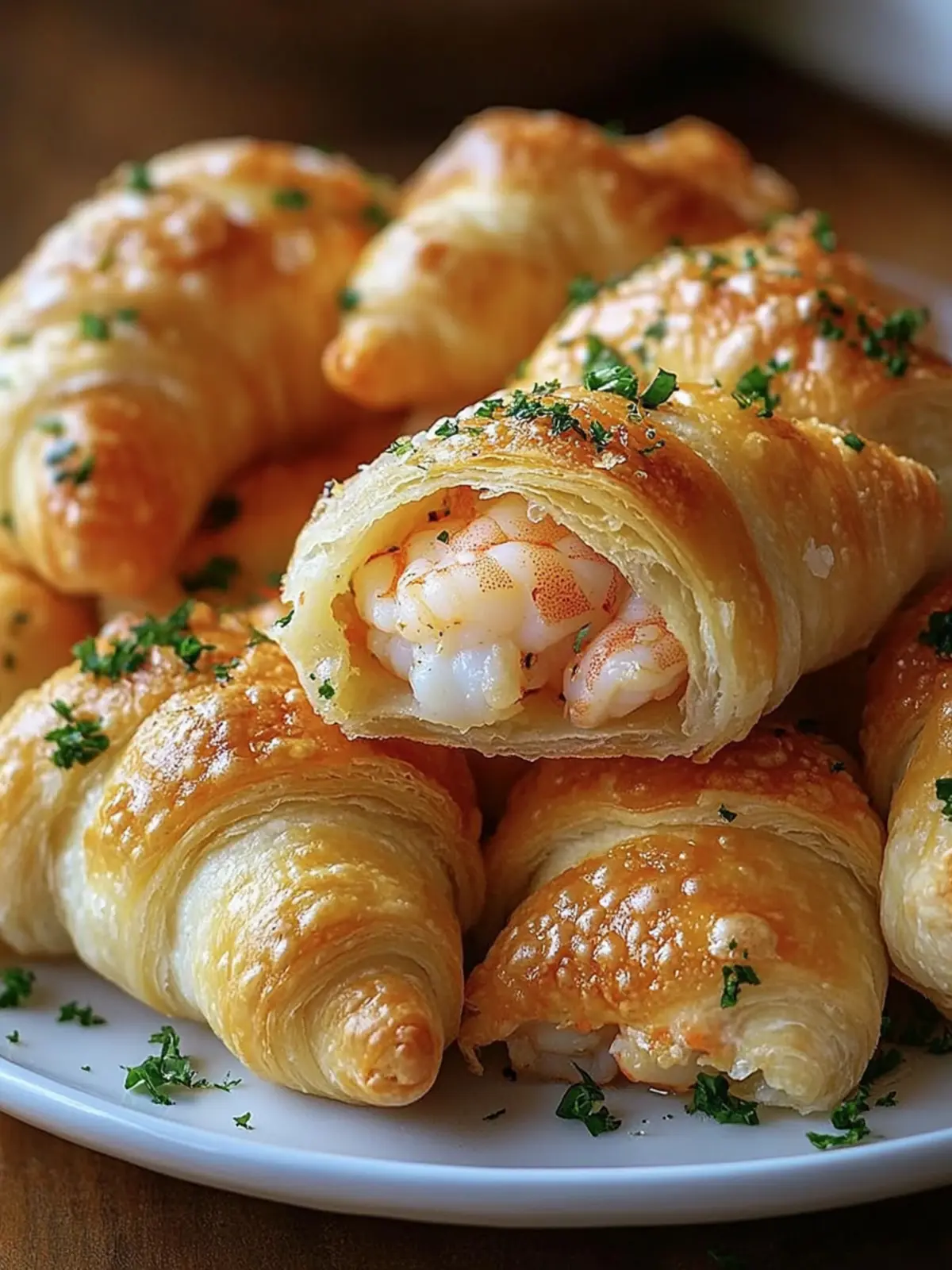 Shrimp And Crab Stuffed Crescent Bombs