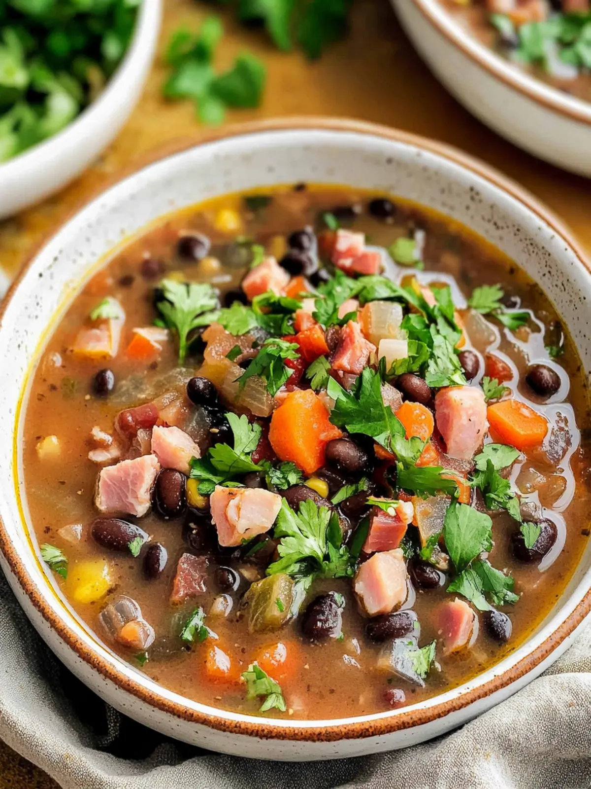 Black Bean and Ham Soup