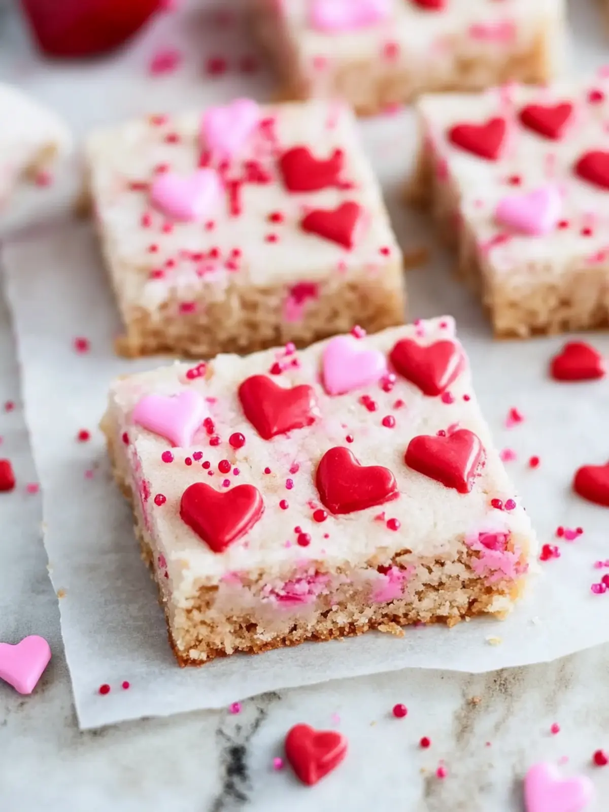 Chewy Valentine Sugar Cookie Bars