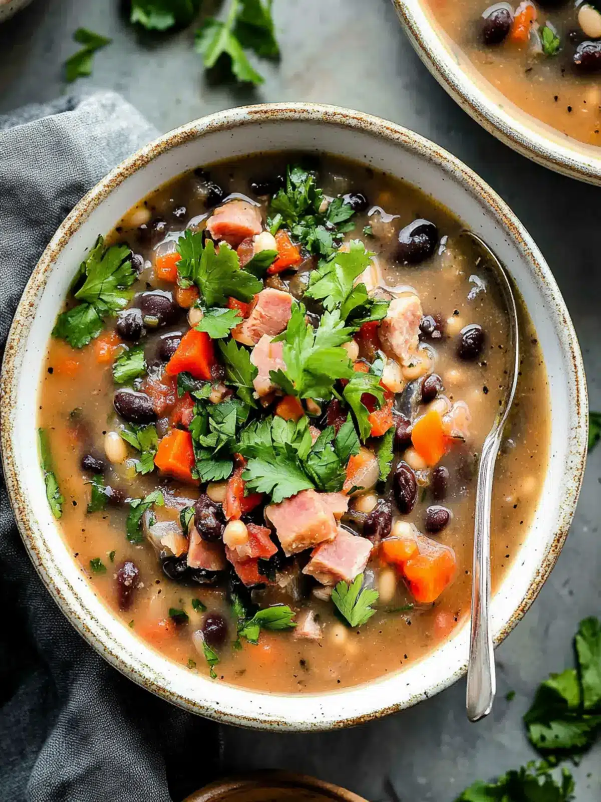 Black Bean and Ham Soup