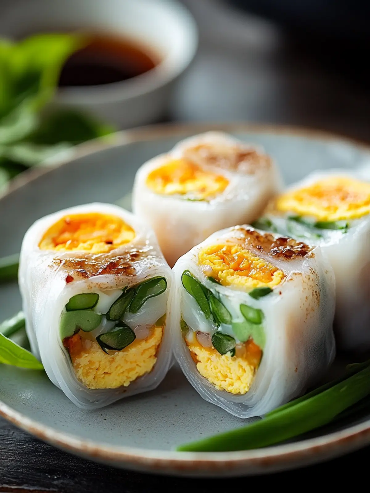 Crispy Rice Paper Egg Wraps