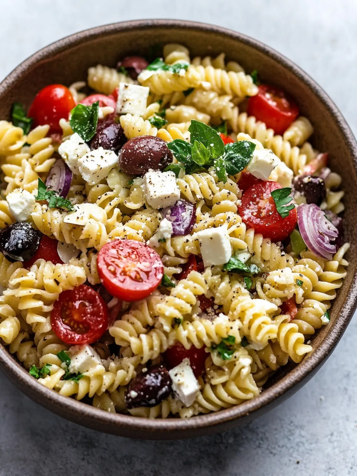 Easy Greek Pasta Salad