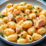 Juicy Smoked Salmon Gnocchi