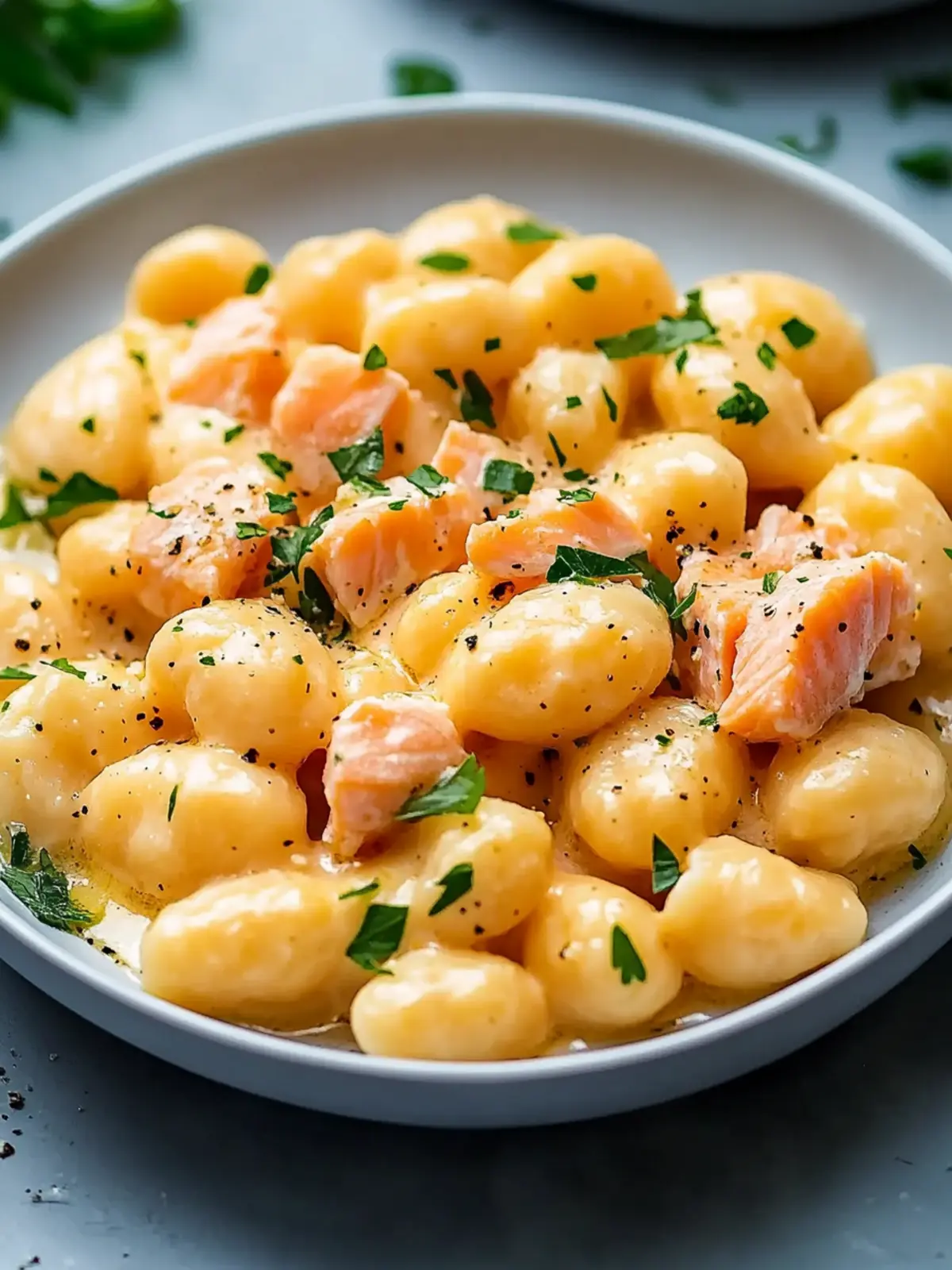 Juicy Smoked Salmon Gnocchi