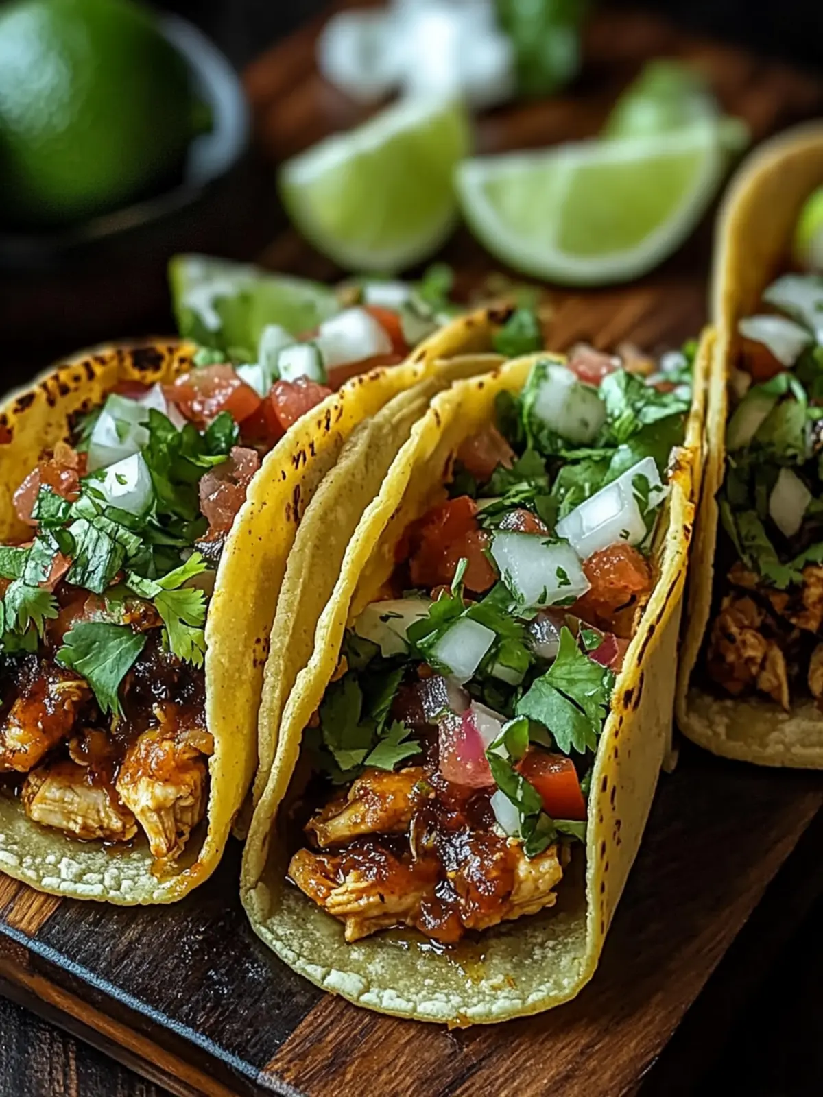 Spicy Hatch Chili Chicken Mini Tacos