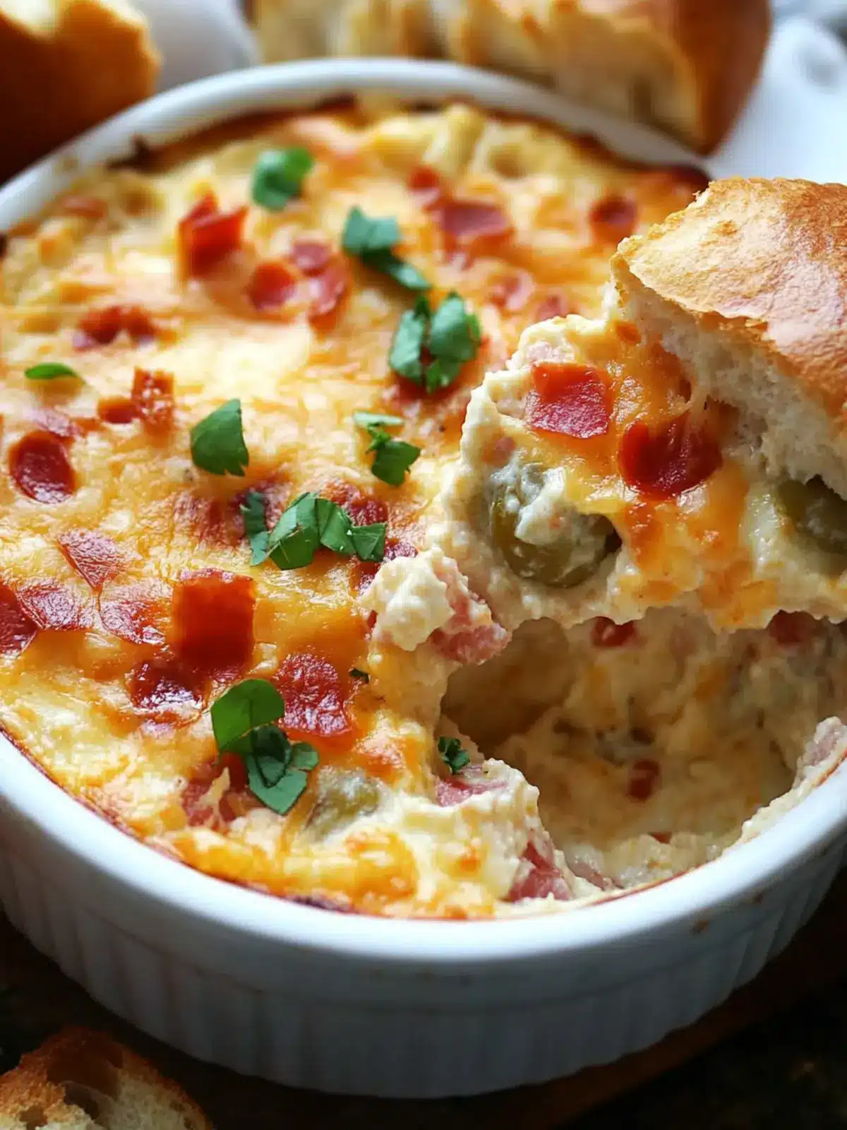 Mardi Gras Hot Muffuletta Dip