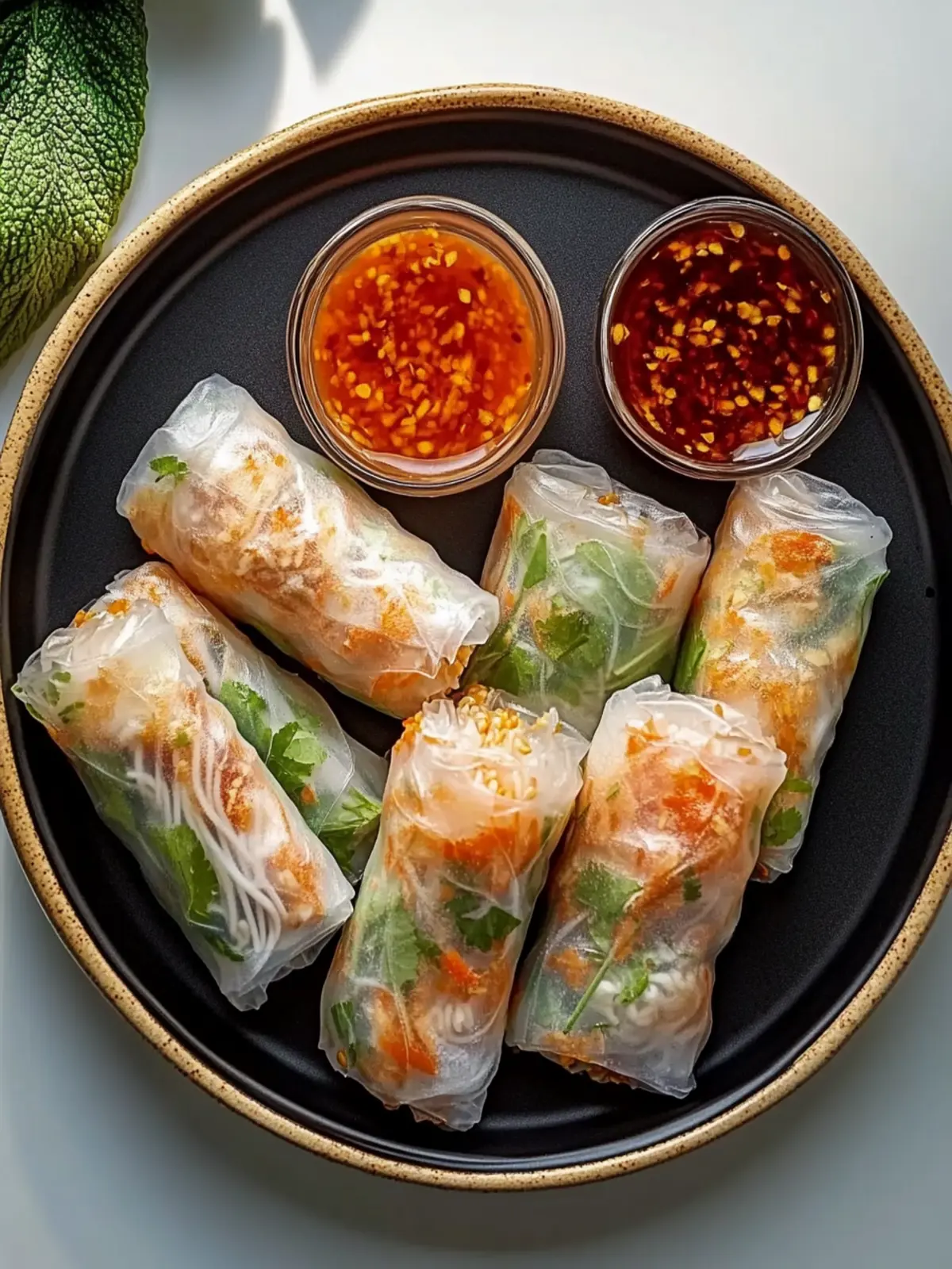 Air Fryer Rice Paper Noodle Rolls