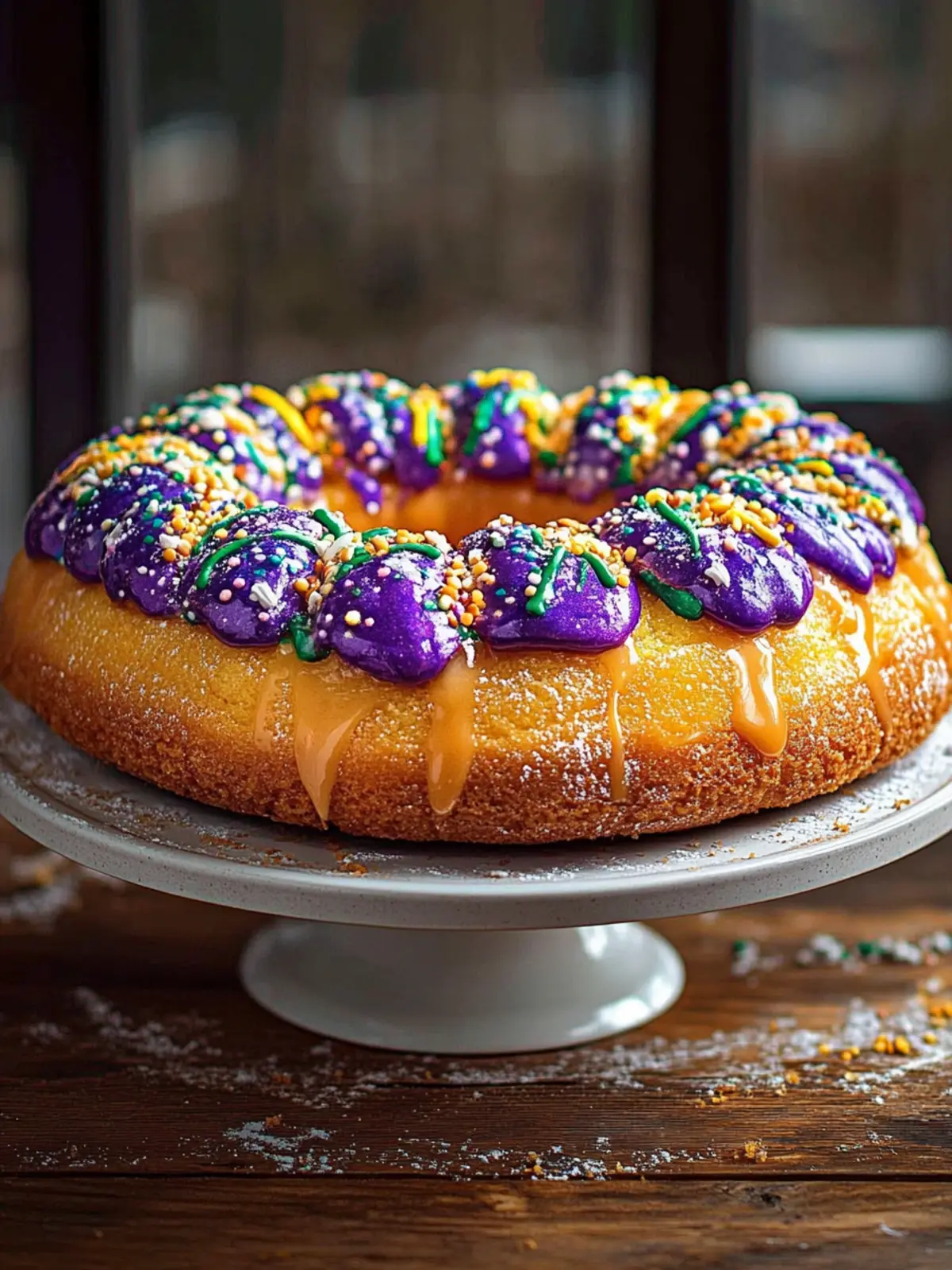 Classic Mardi Gras King Cake