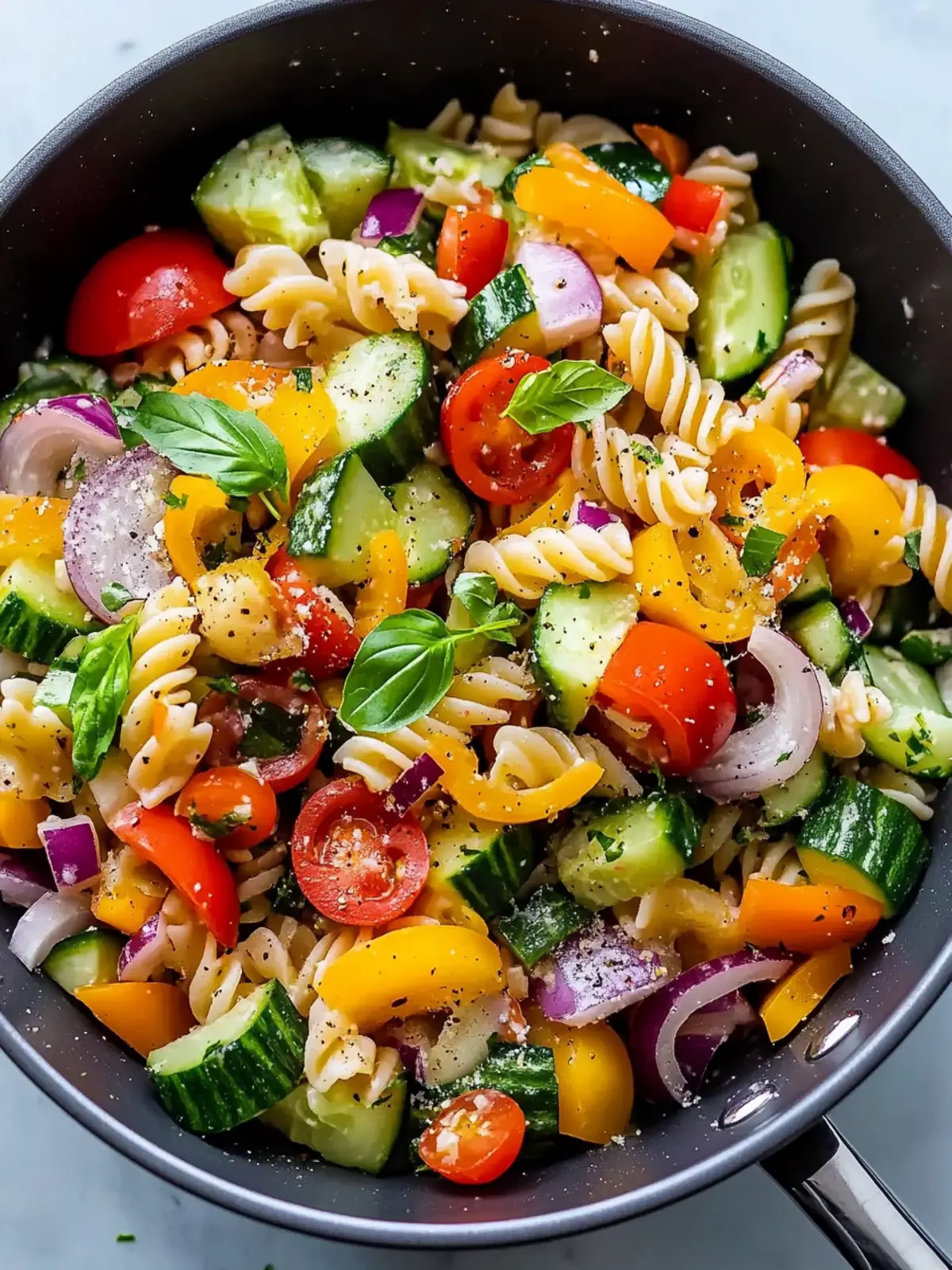 Healthy Veggie Pasta Salad