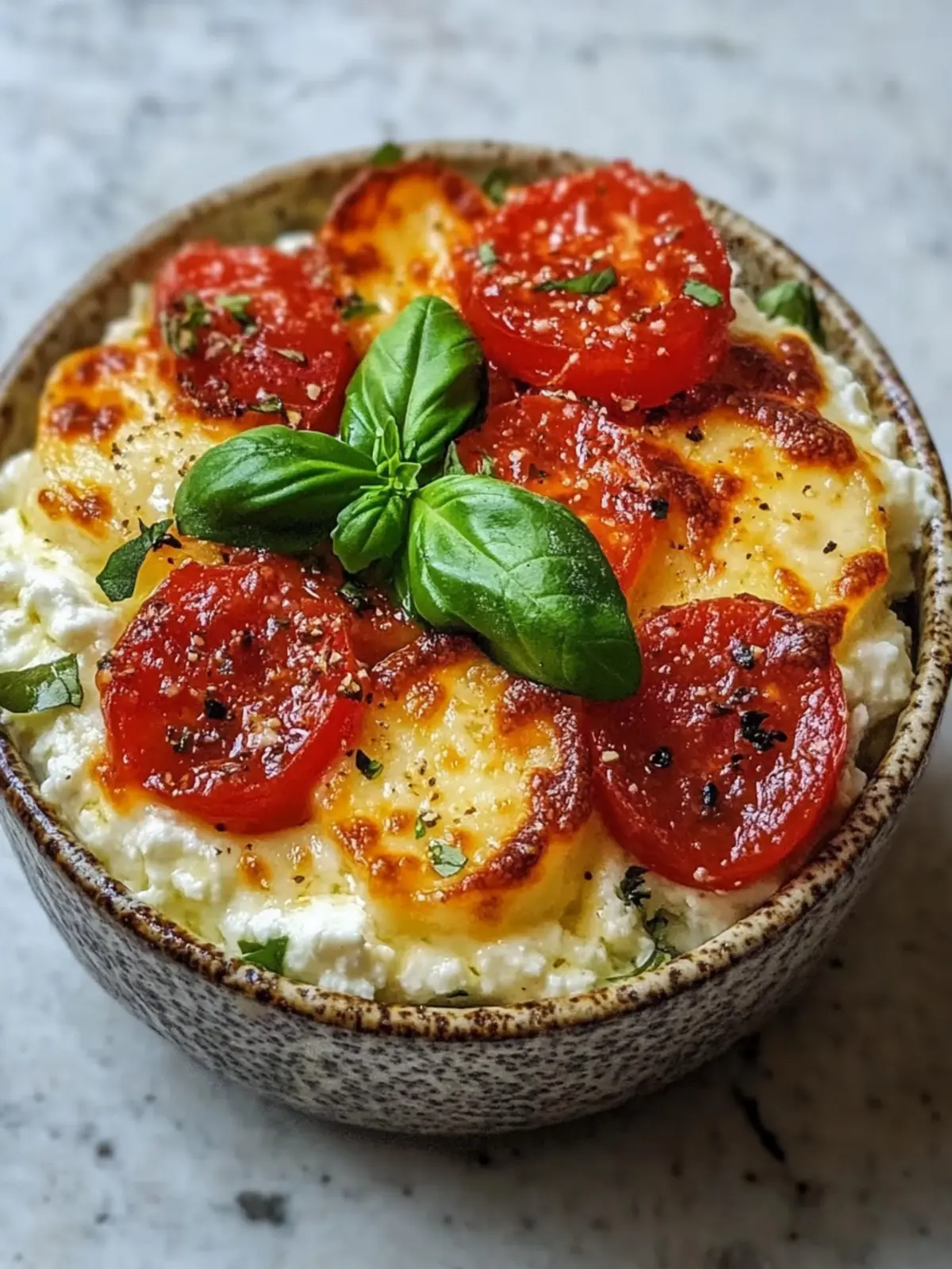 Cottage Cheese Pizza Bowl