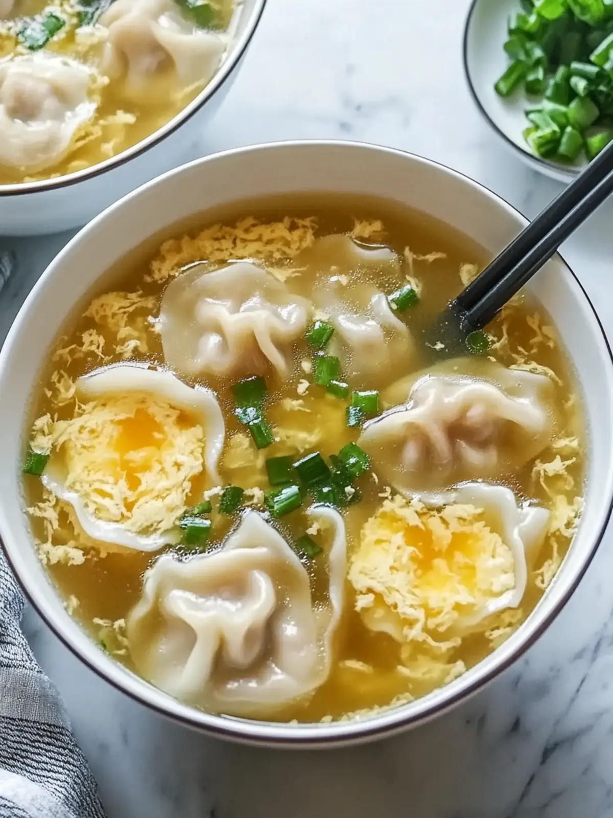 Chinese Wonton Egg Drop Soup