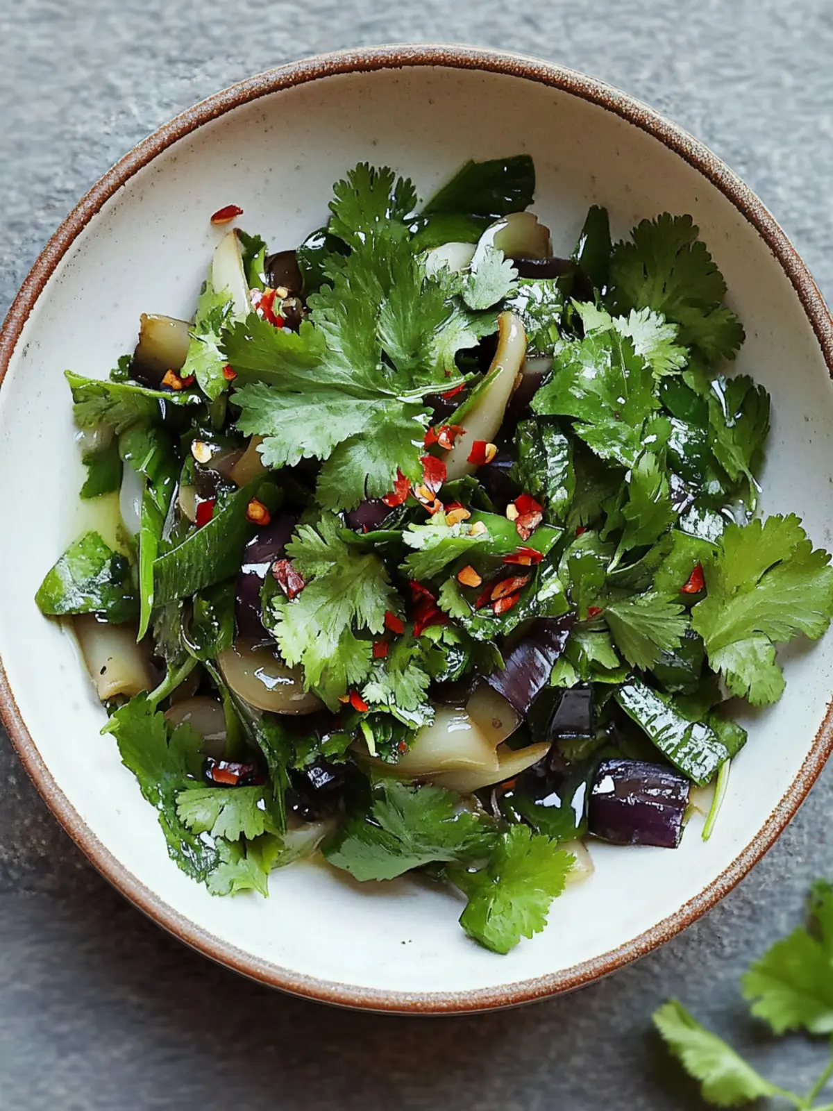 Wood Ear and Cilantro Salad