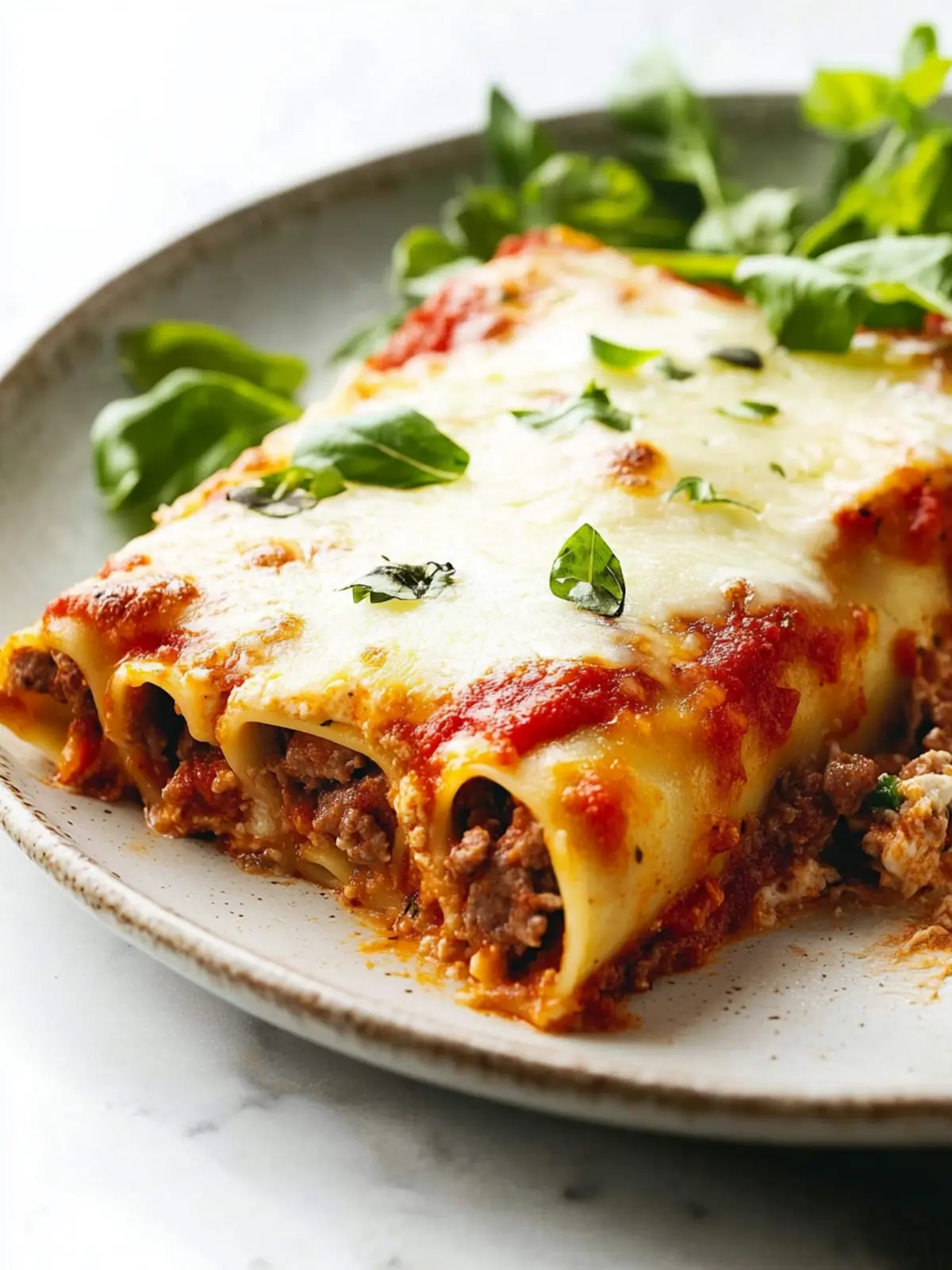 Beef and Cheese Cannelloni